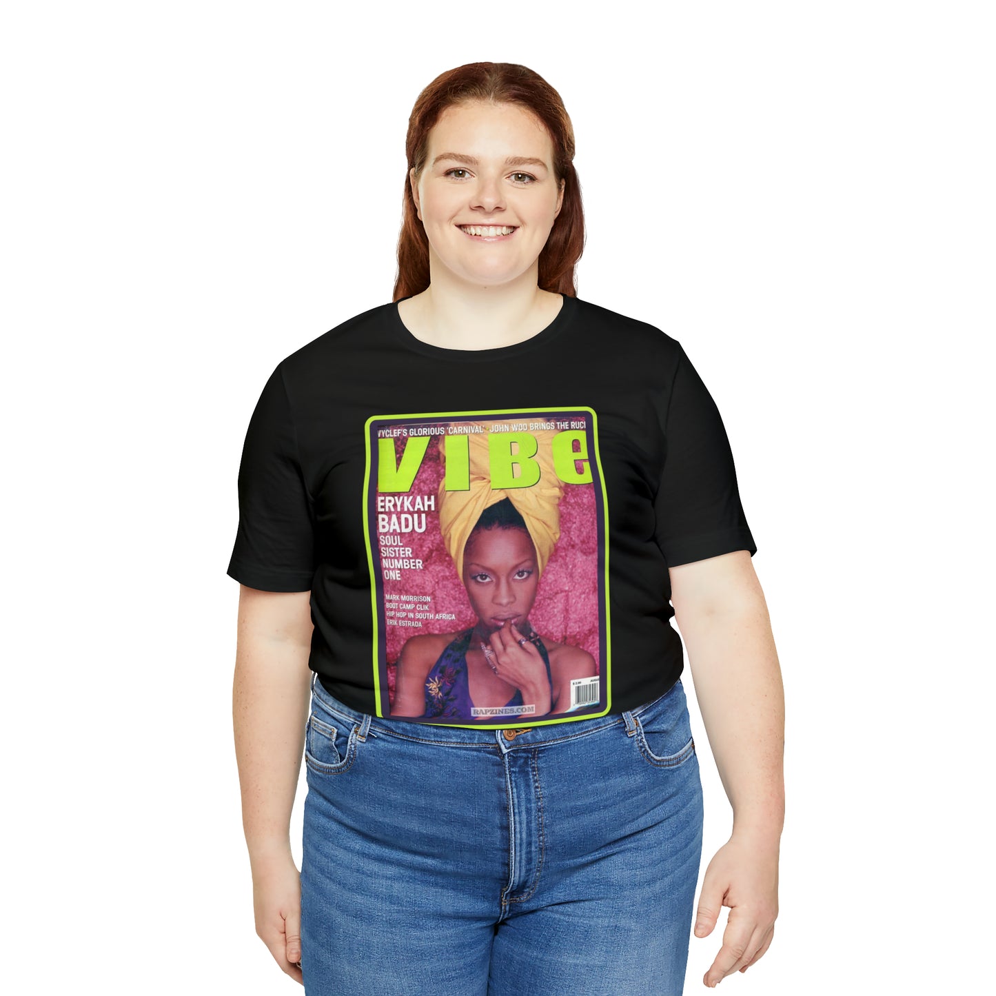 90s Throwback Erykah Badu Vibe Magazine Unisex Jersey Short Sleeve Tee