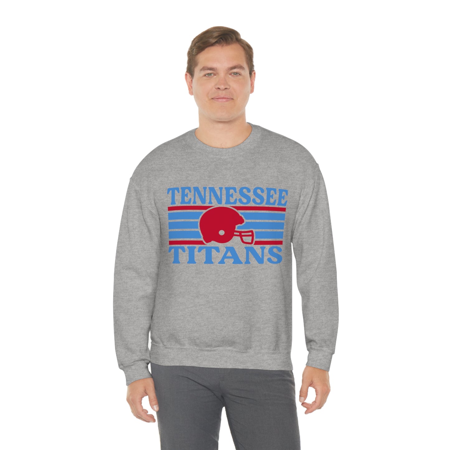 Retro Style Tennessee Football Unisex Heavy Blend Crewneck Sweatshirt