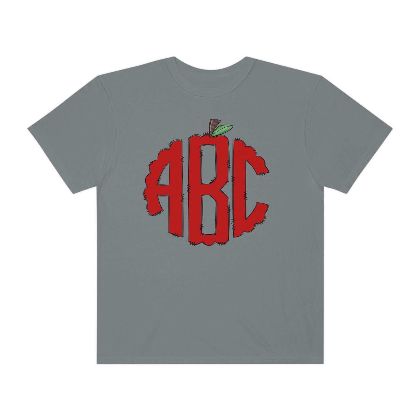 ABC Apple Teacher Unisex Garment-Dyed T-shirt