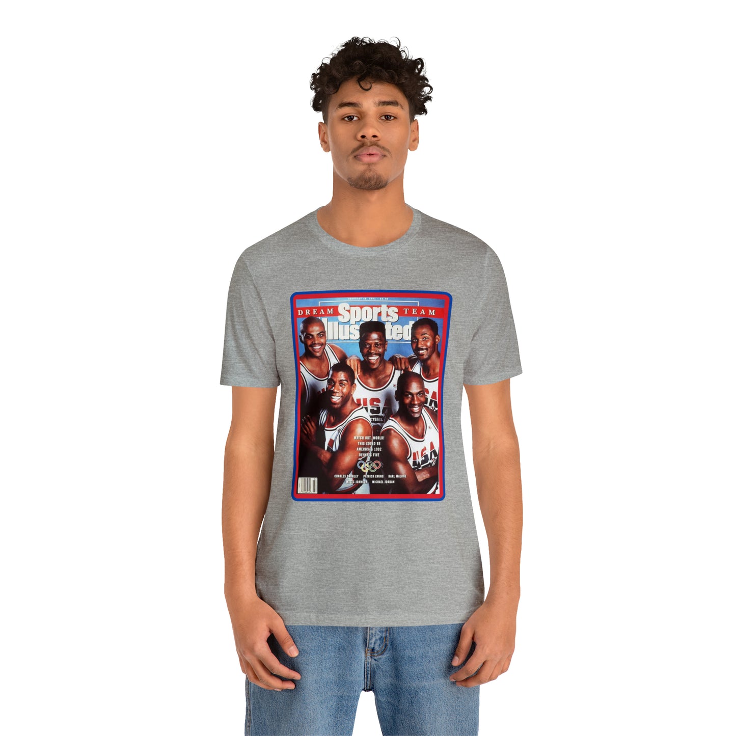 90s Throwback Dream Team Sports Illustrated Magazine Unisex Jersey Short Sleeve Tee