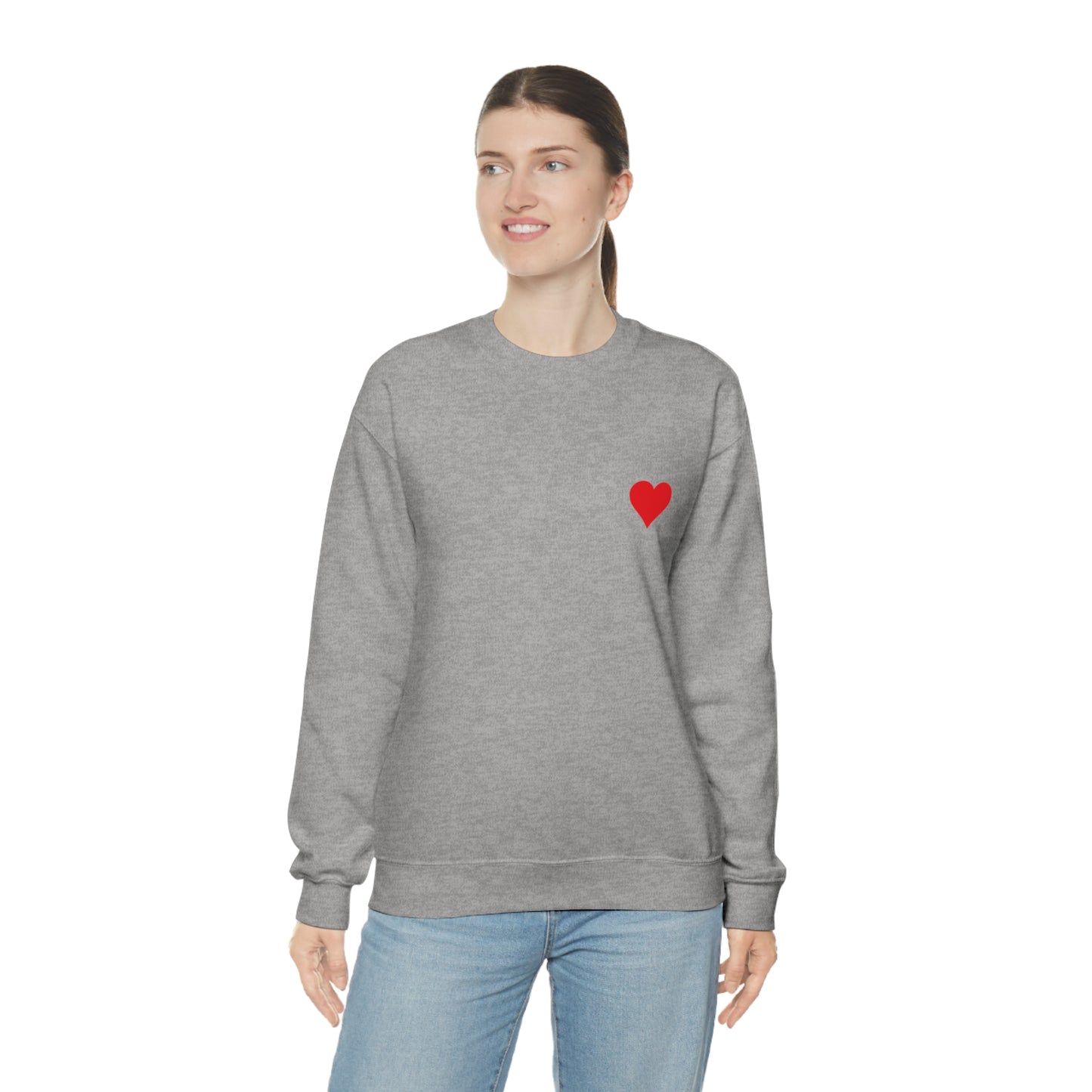 Heart Lover Boy Valentines Day Unisex Heavy Blend Crewneck Sweatshirt Front/Back Print