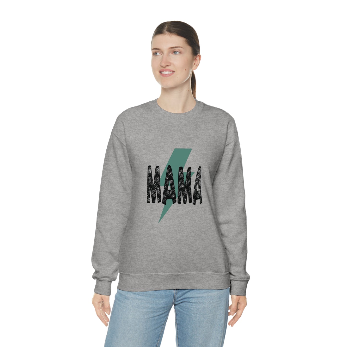 Mama Mommy & Me Matching Set Unisex DryBlend® Crewneck Sweatshirt