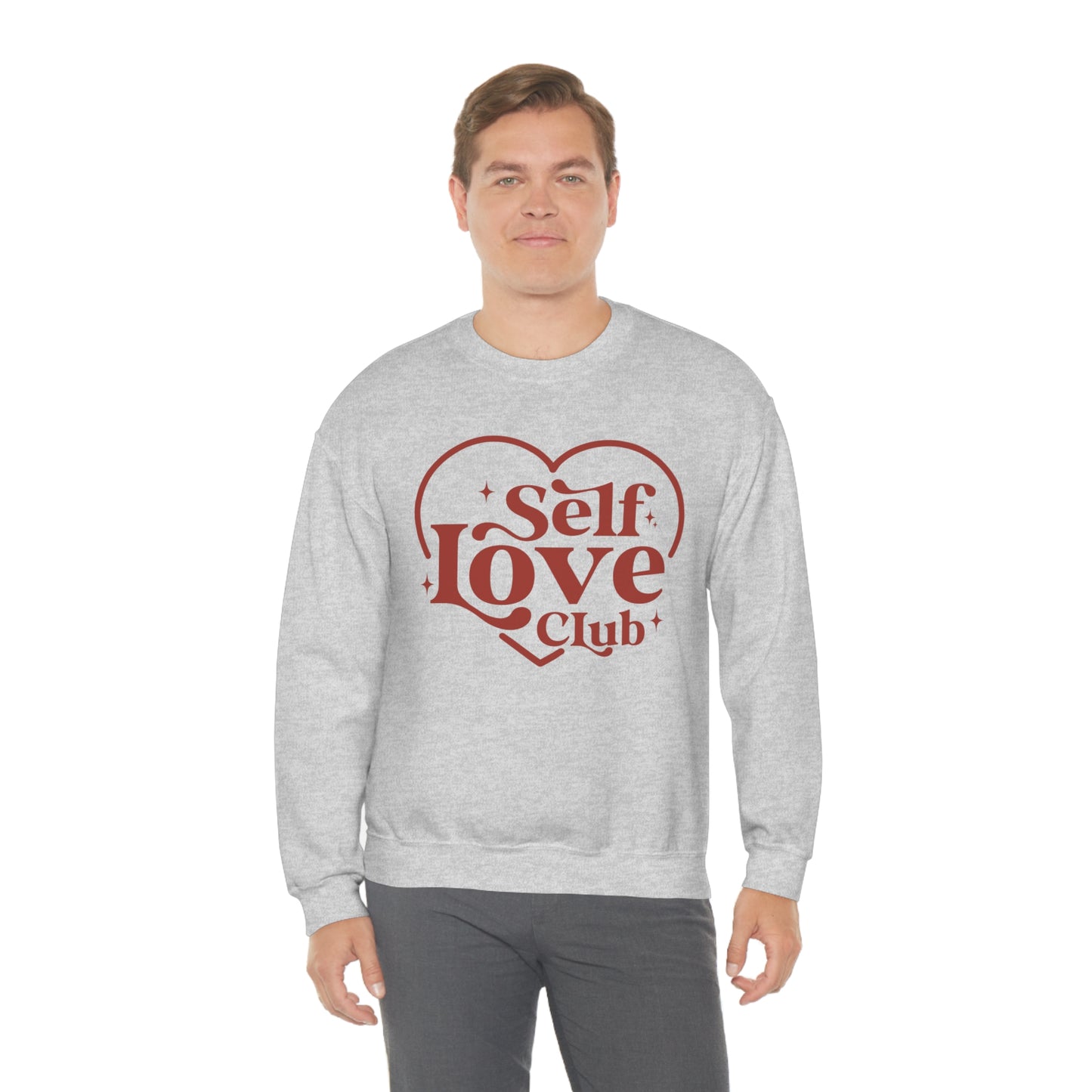 Self Love Club Valentines Day Unisex Heavy Blend Crewneck Sweatshirt