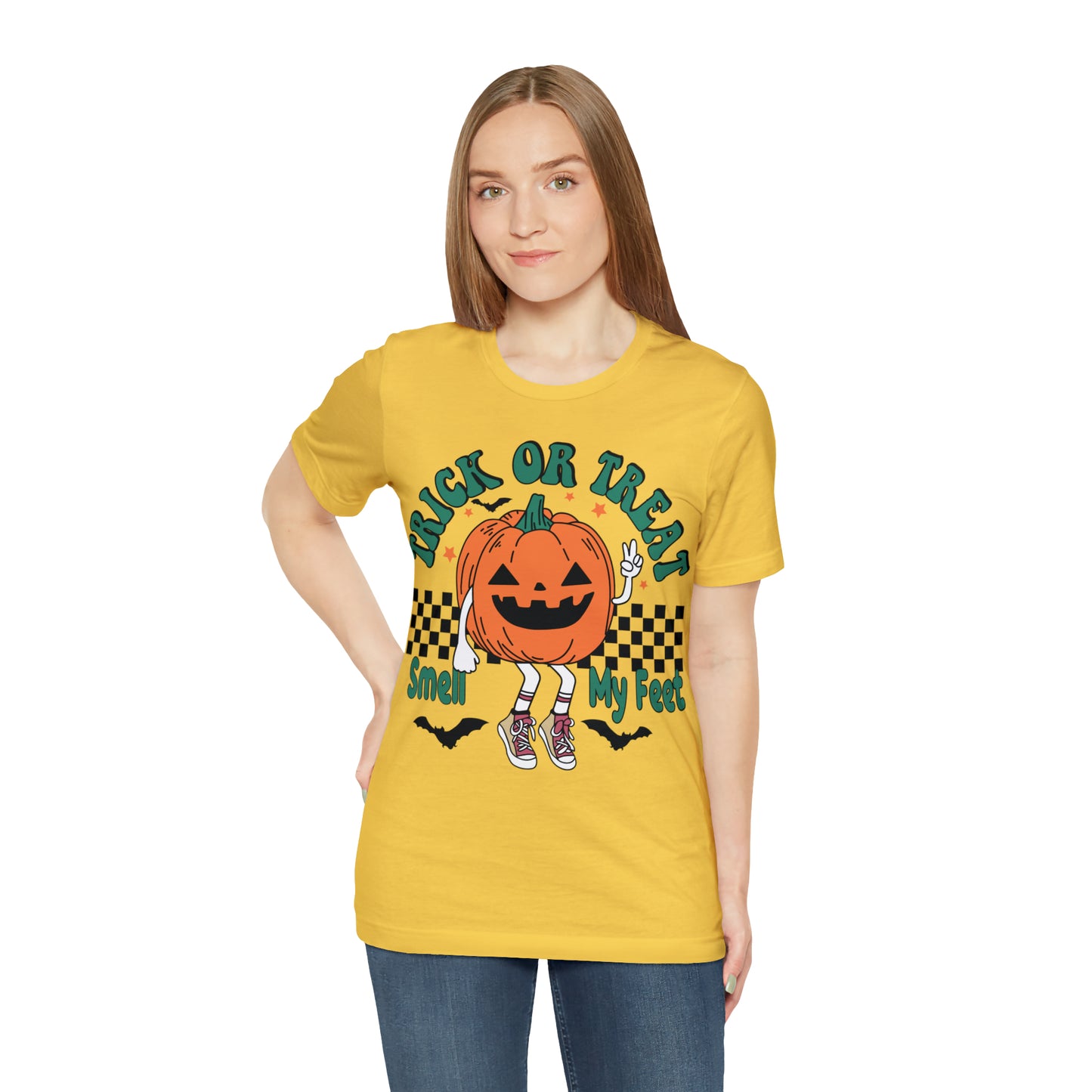Trick or Treat Smell My Feet | Unisex Jersey Short Sleeve Tee