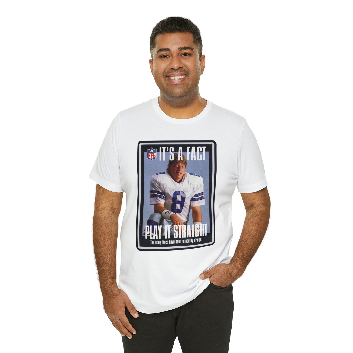 90s Throwback Dallas Cowboys Troy Aikman v2 Sports Illustrated Magazine Unisex Jersey Short Sleeve Tee