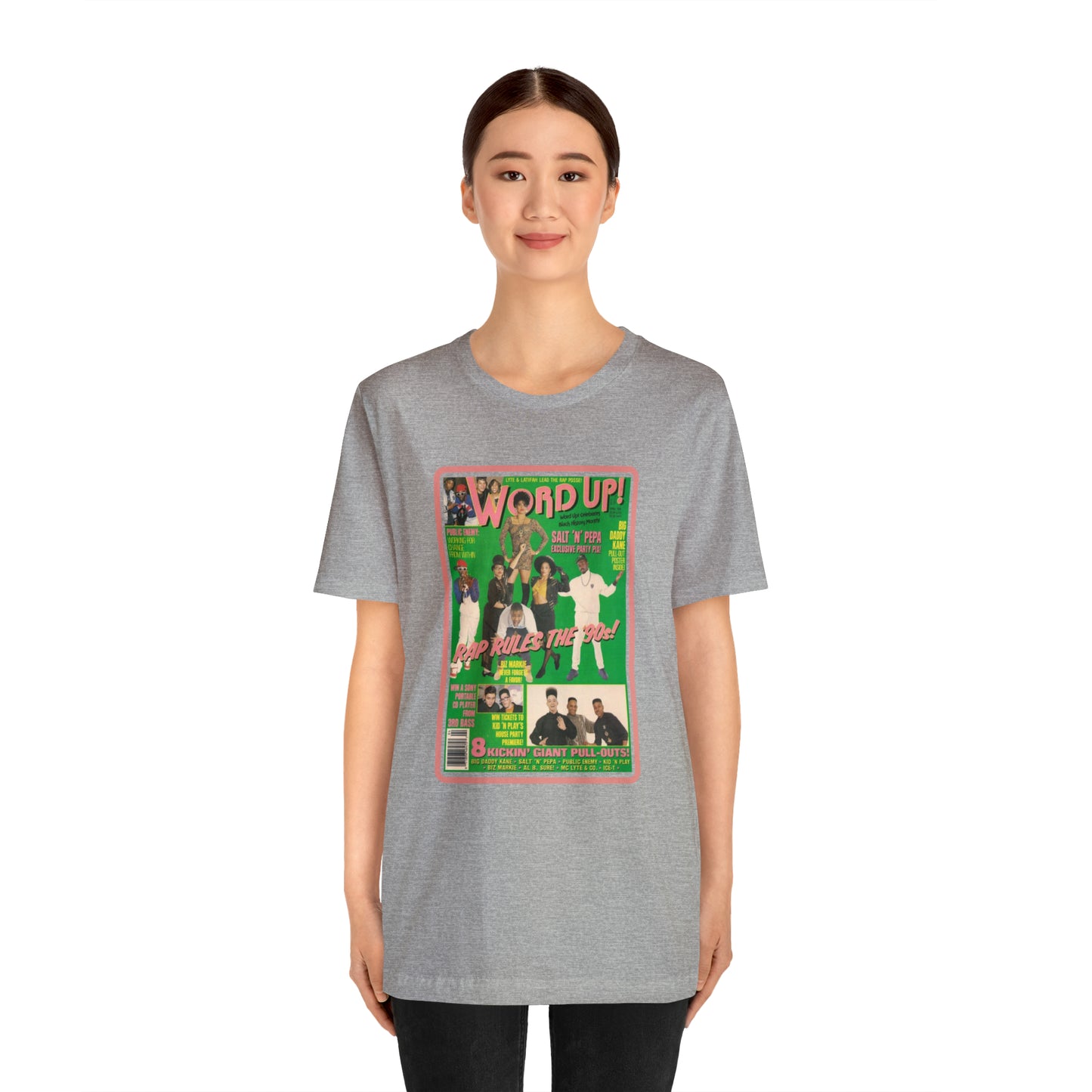 90s Throwback Word Up Magazine Unisex Jersey Short Sleeve Tee