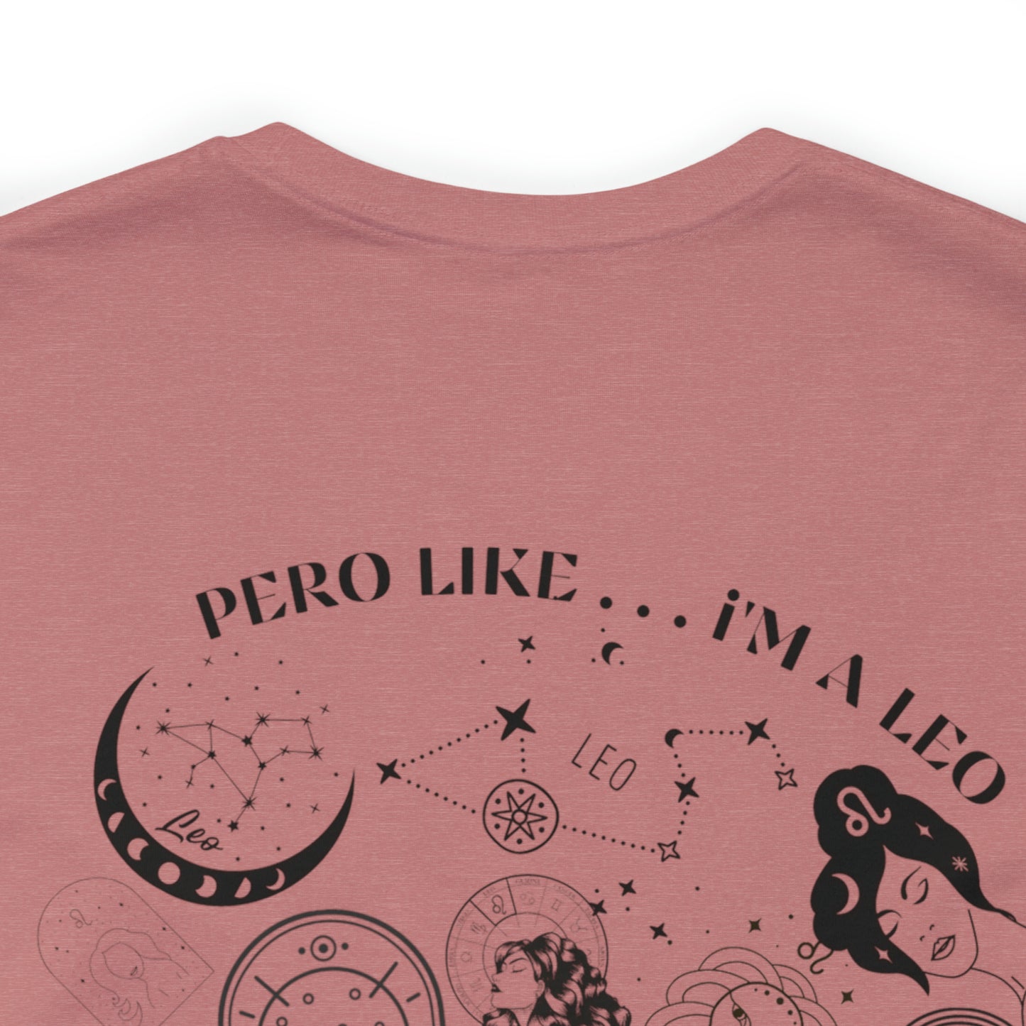 Zodiac Leo - Astrology Unisex Jersey Short Sleeve Tee Front/Back Print