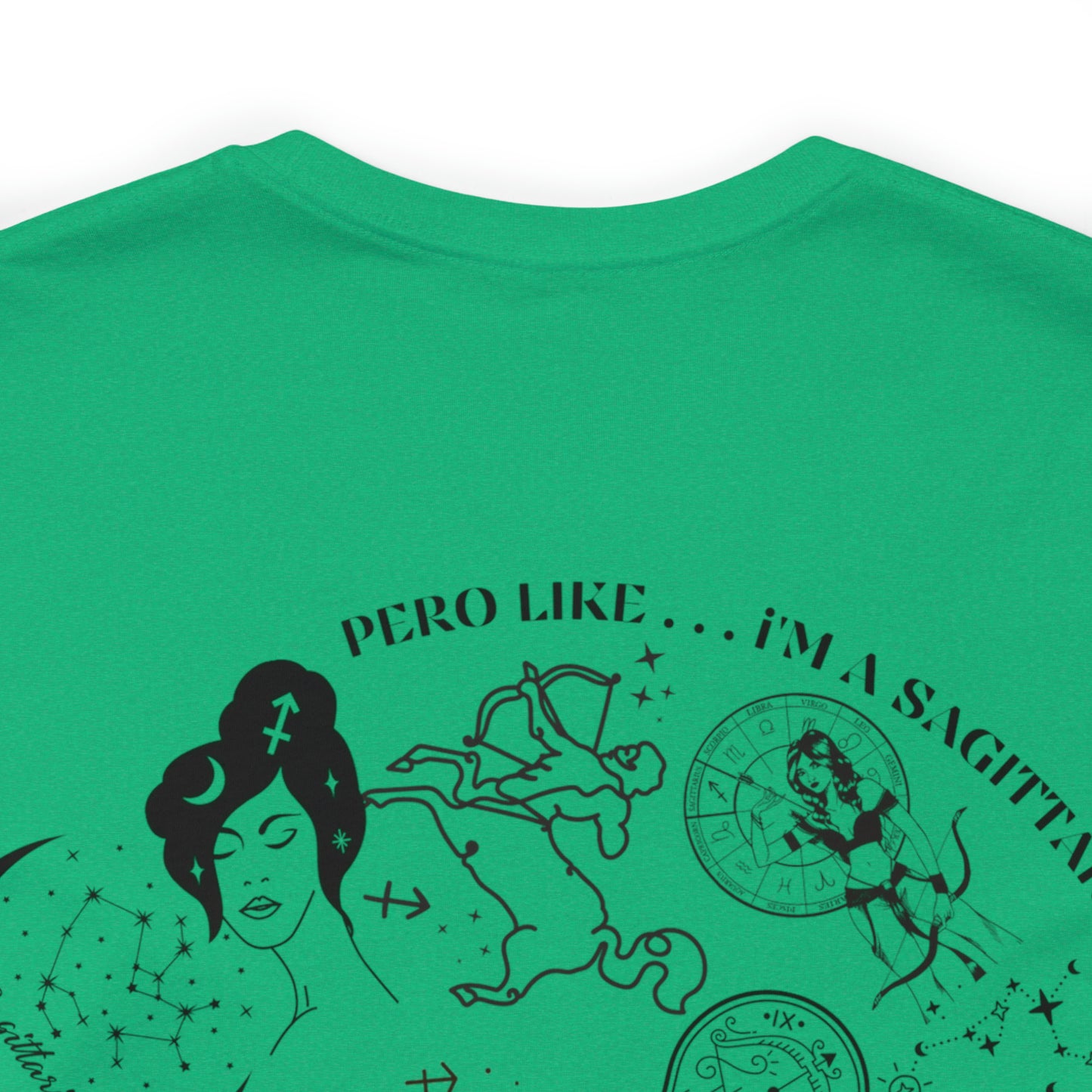 Zodiac Sagittarius - Astrology Unisex Jersey Short Sleeve Tee Front/Back Print