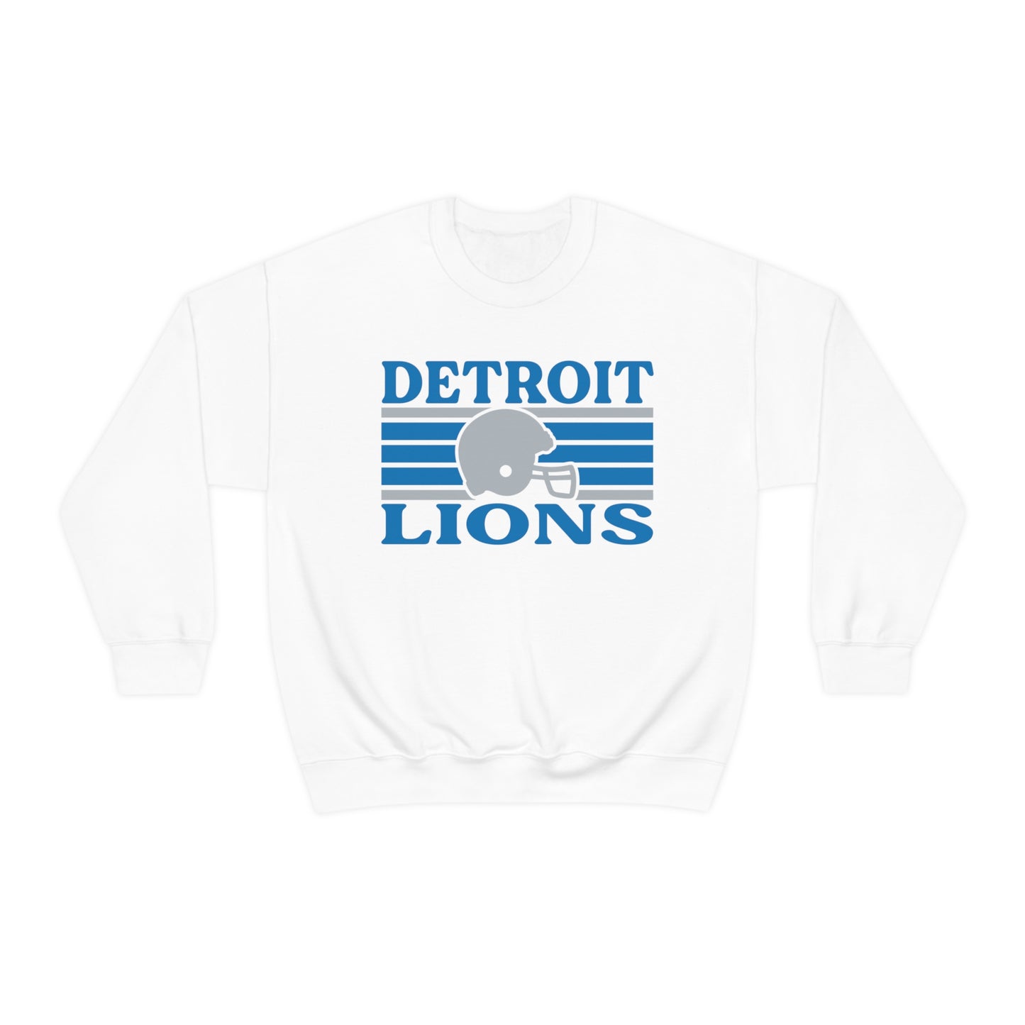 Retro Style Detroit Football Unisex Heavy Blend Crewneck Sweatshirt
