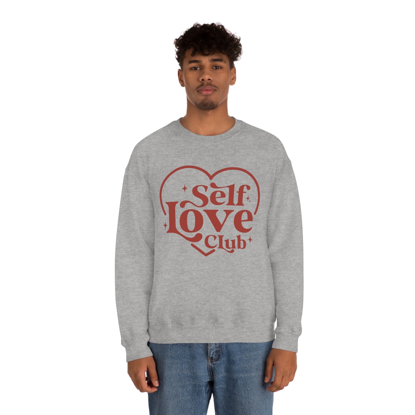 Self Love Club Valentines Day Unisex Heavy Blend Crewneck Sweatshirt
