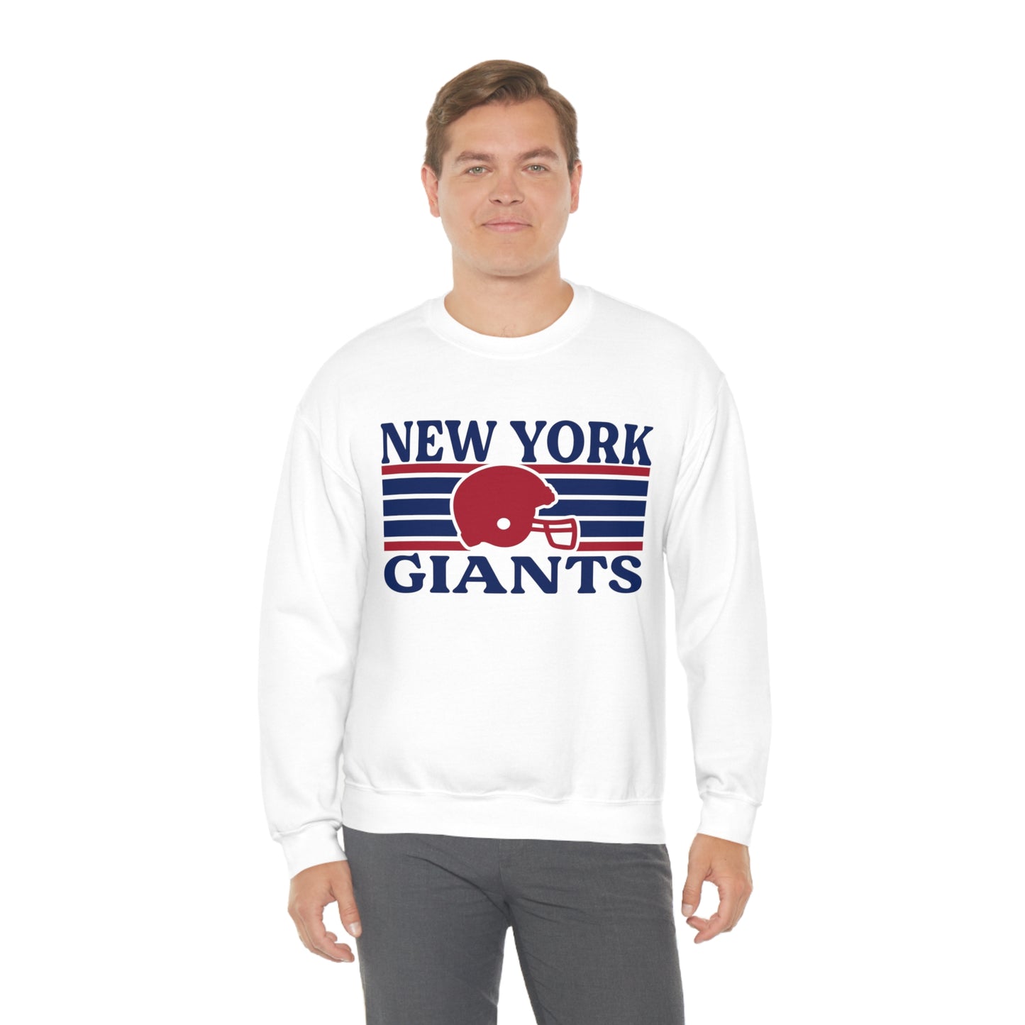 Retro Style New York Football Unisex Heavy Blend Crewneck Sweatshirt