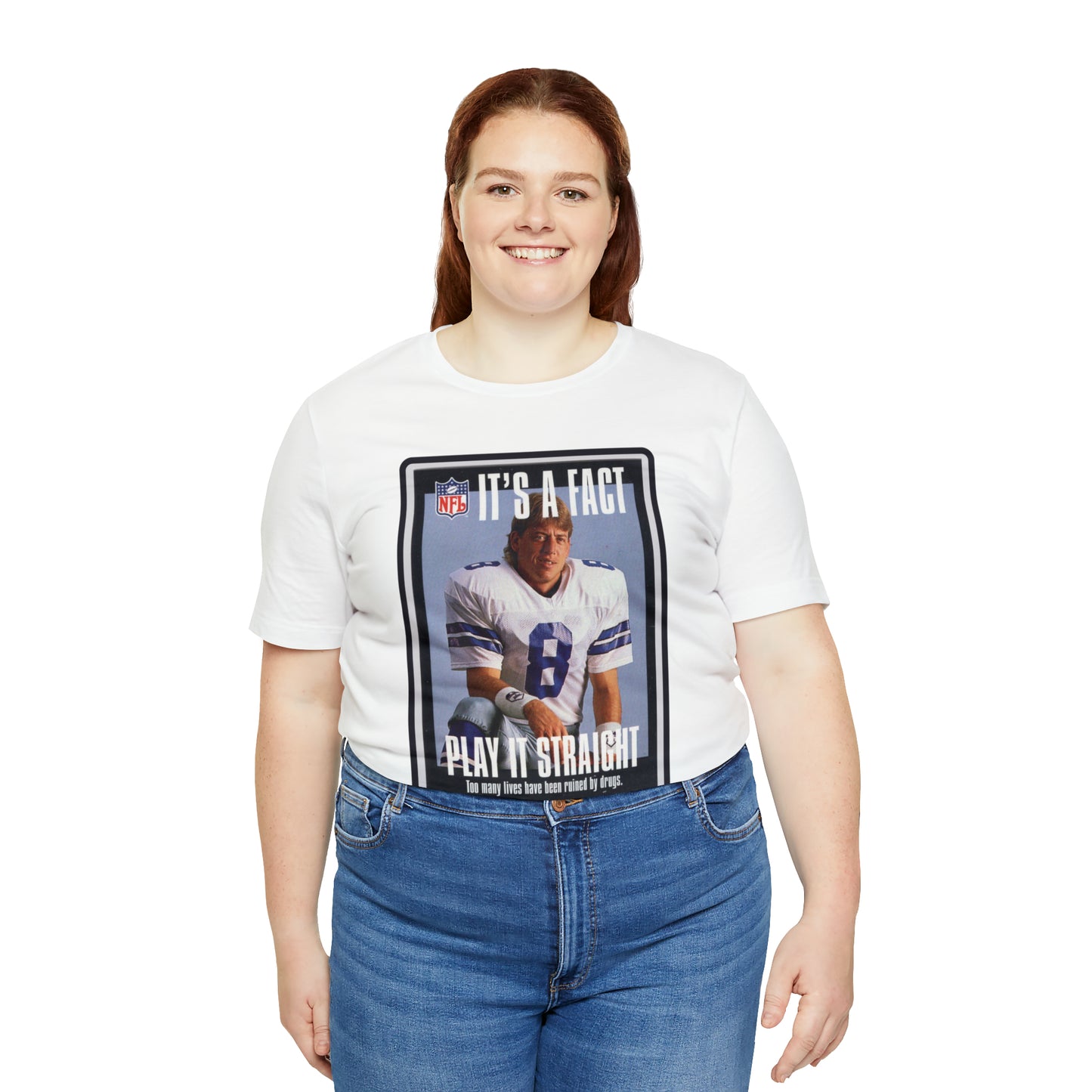 90s Throwback Dallas Cowboys Troy Aikman v2 Sports Illustrated Magazine Unisex Jersey Short Sleeve Tee