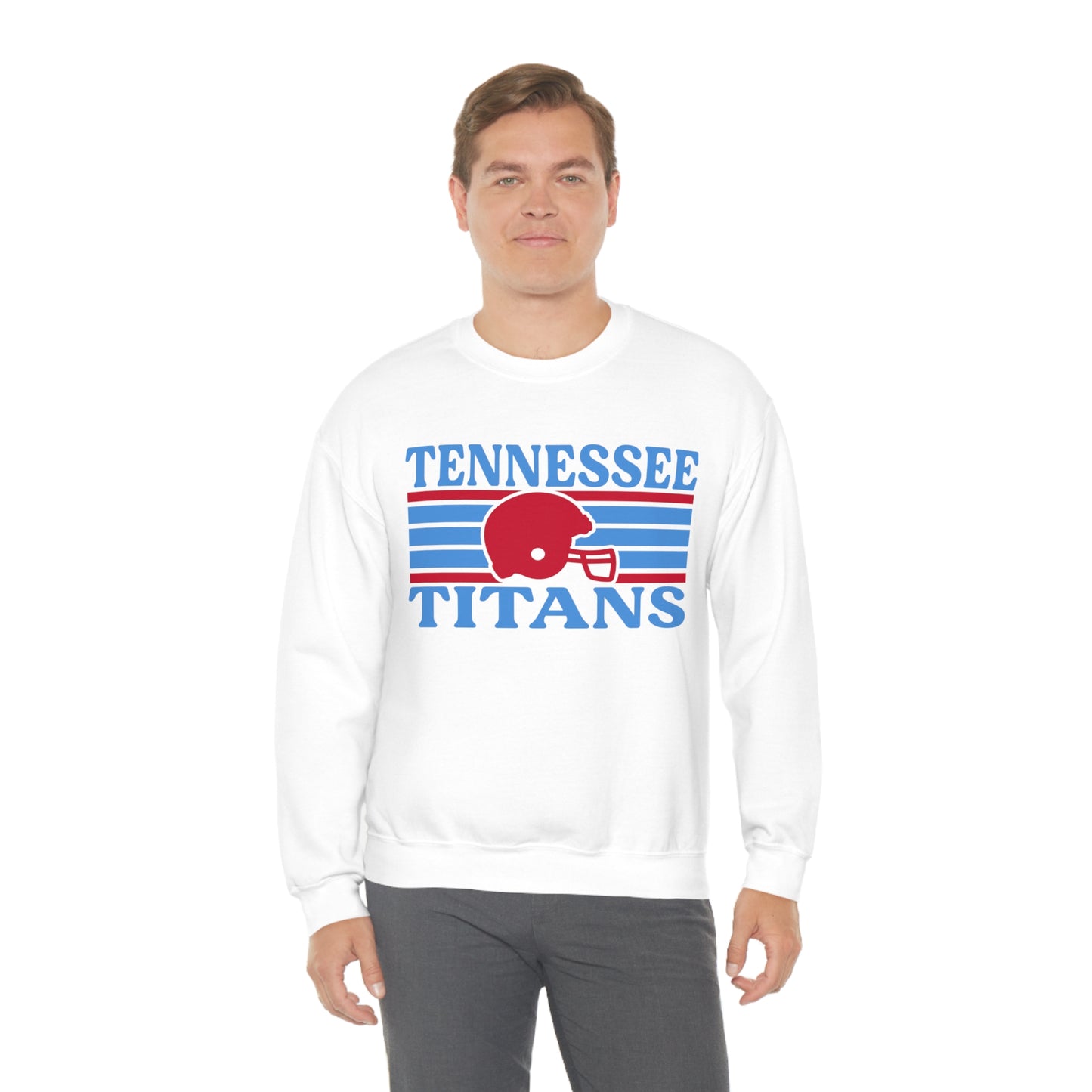Retro Style Tennessee Football Unisex Heavy Blend Crewneck Sweatshirt