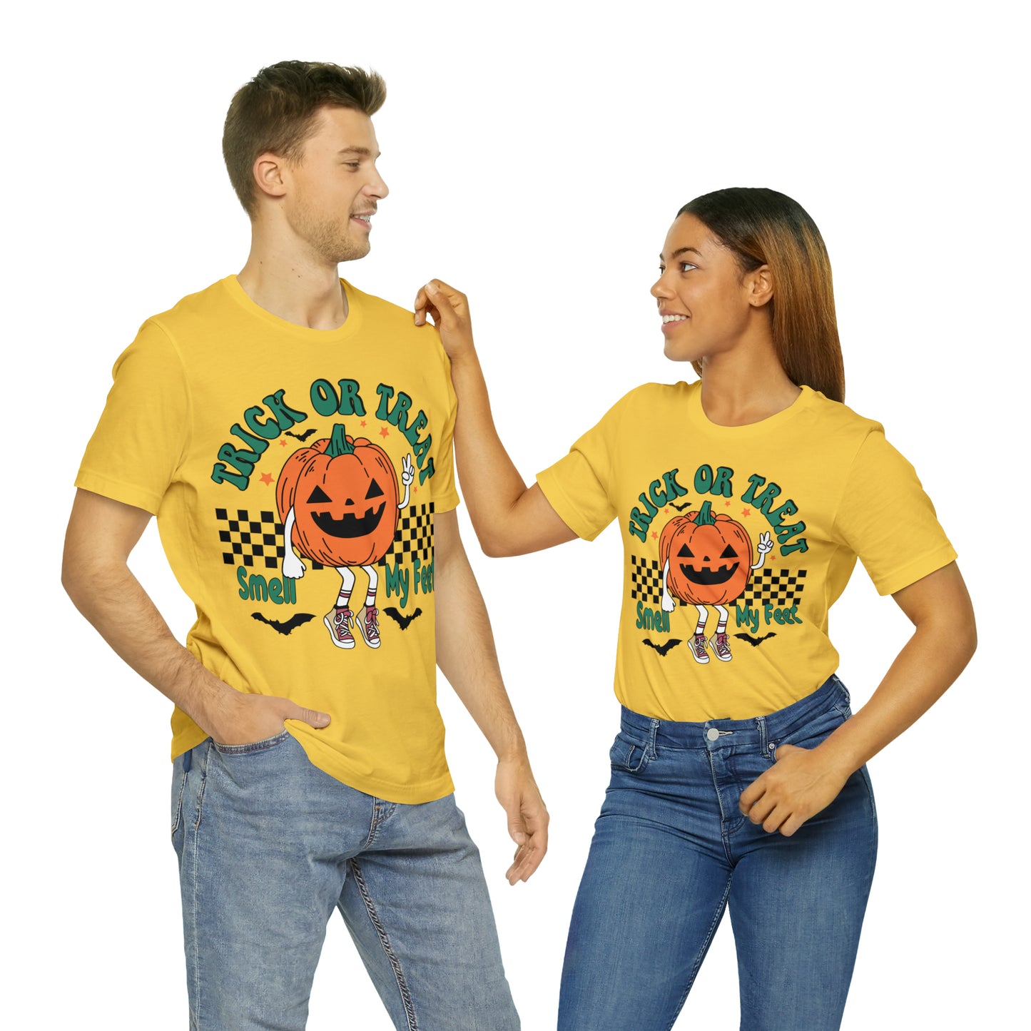Trick or Treat Smell My Feet | Unisex Jersey Short Sleeve Tee