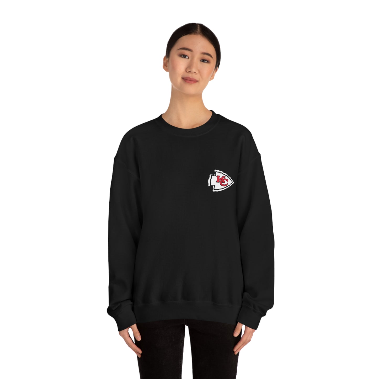Kansas Mahomes Football Unisex Heavy Blend Crewneck Sweatshirt Front/Back Print