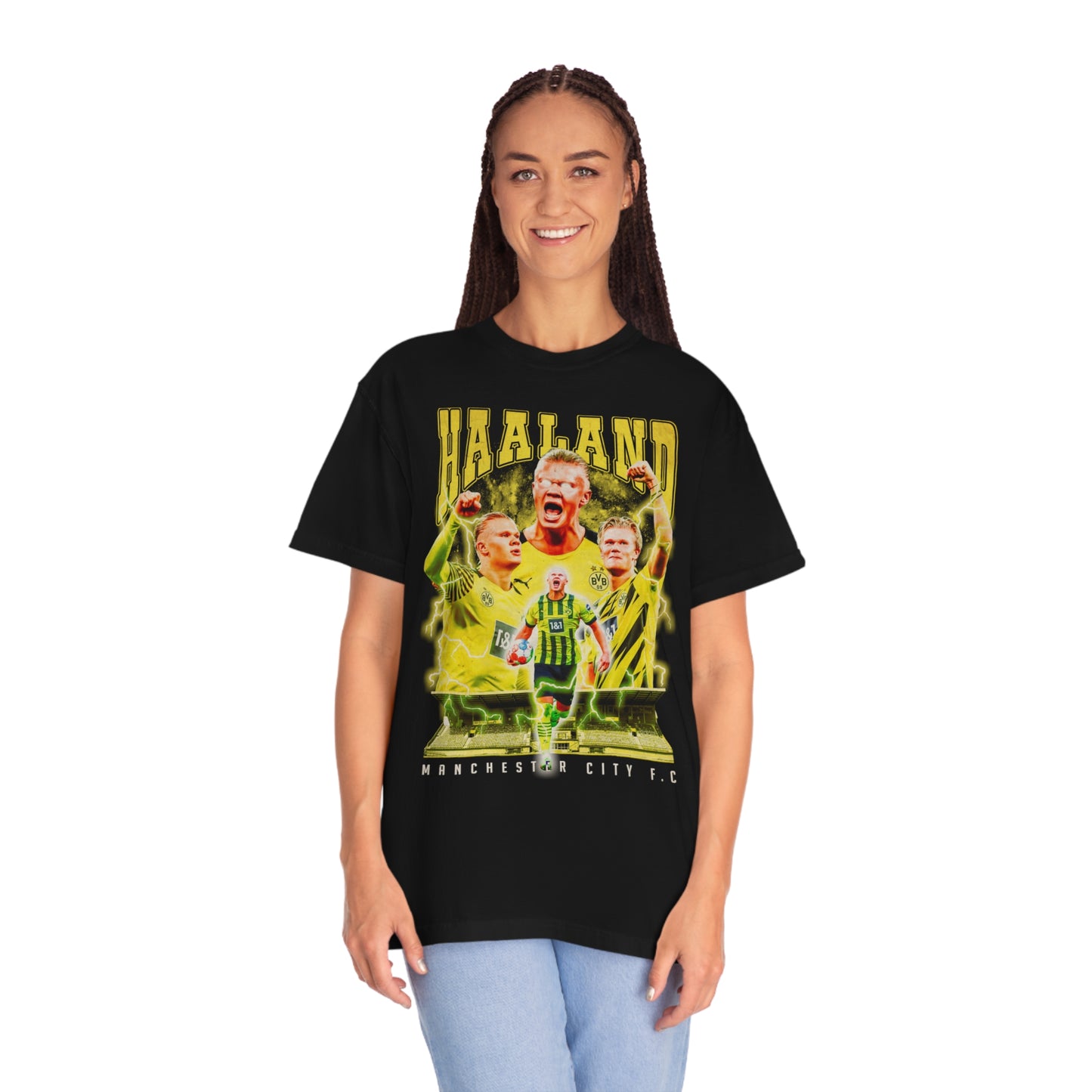 Haaland Soccer Unisex Garment-Dyed T-shirt