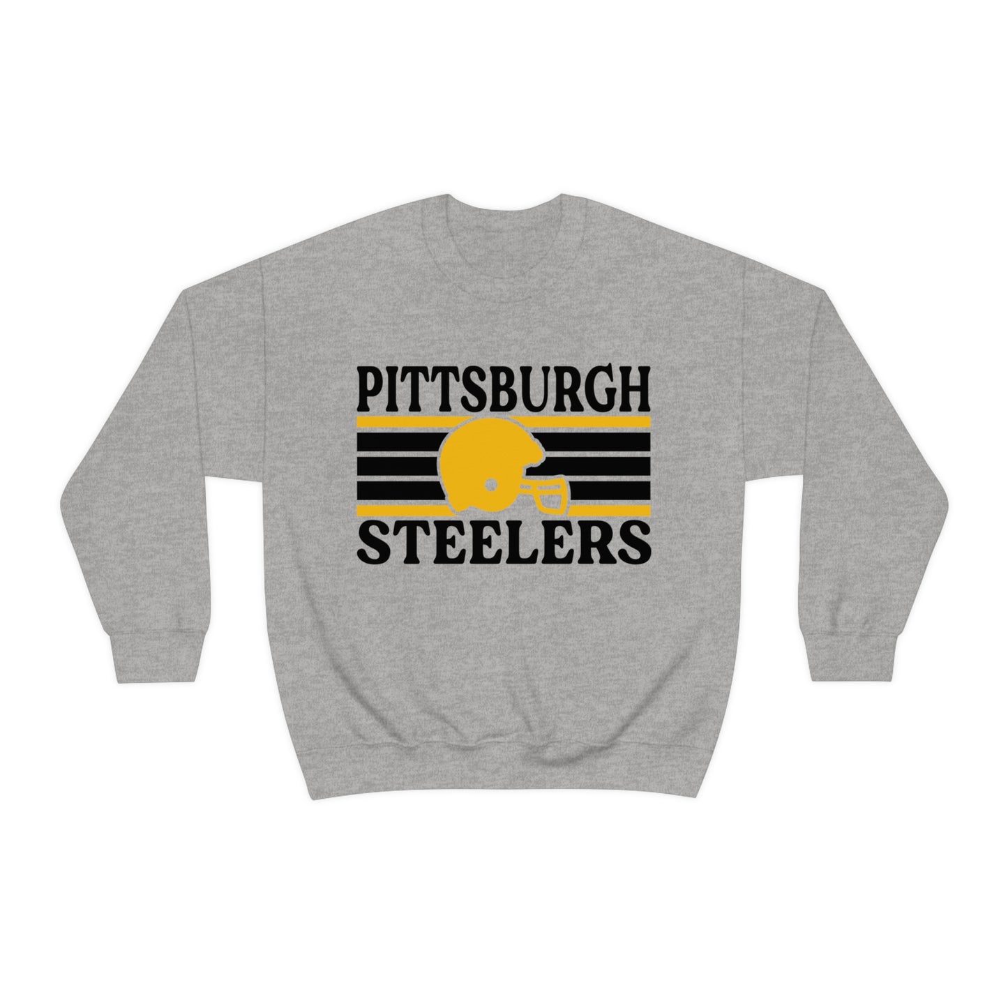 Retro Style Pittsburgh Football Unisex Heavy Blend Crewneck Sweatshirt