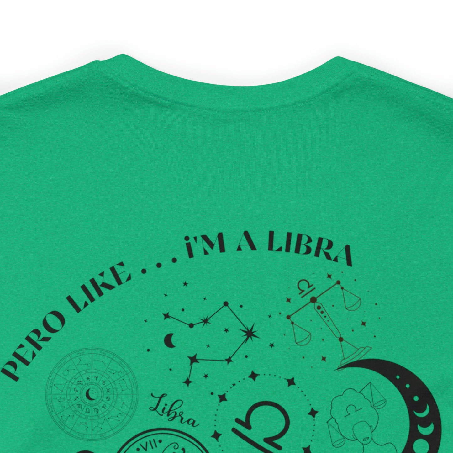 Zodiac Libra - Astrology Unisex Jersey Short Sleeve Tee Front/Back Print