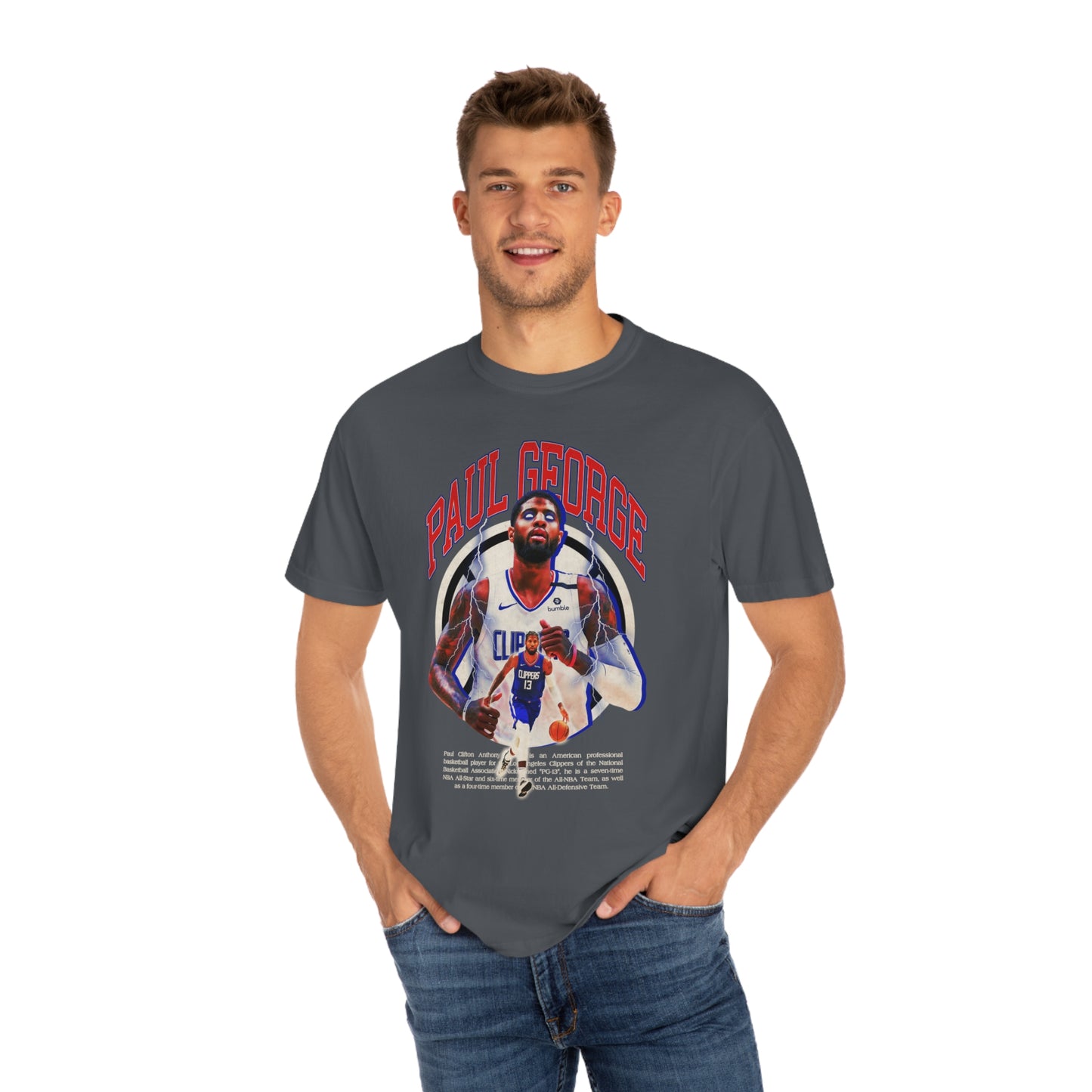 Clipper Basketball Paul Unisex Garment-Dyed T-shirt