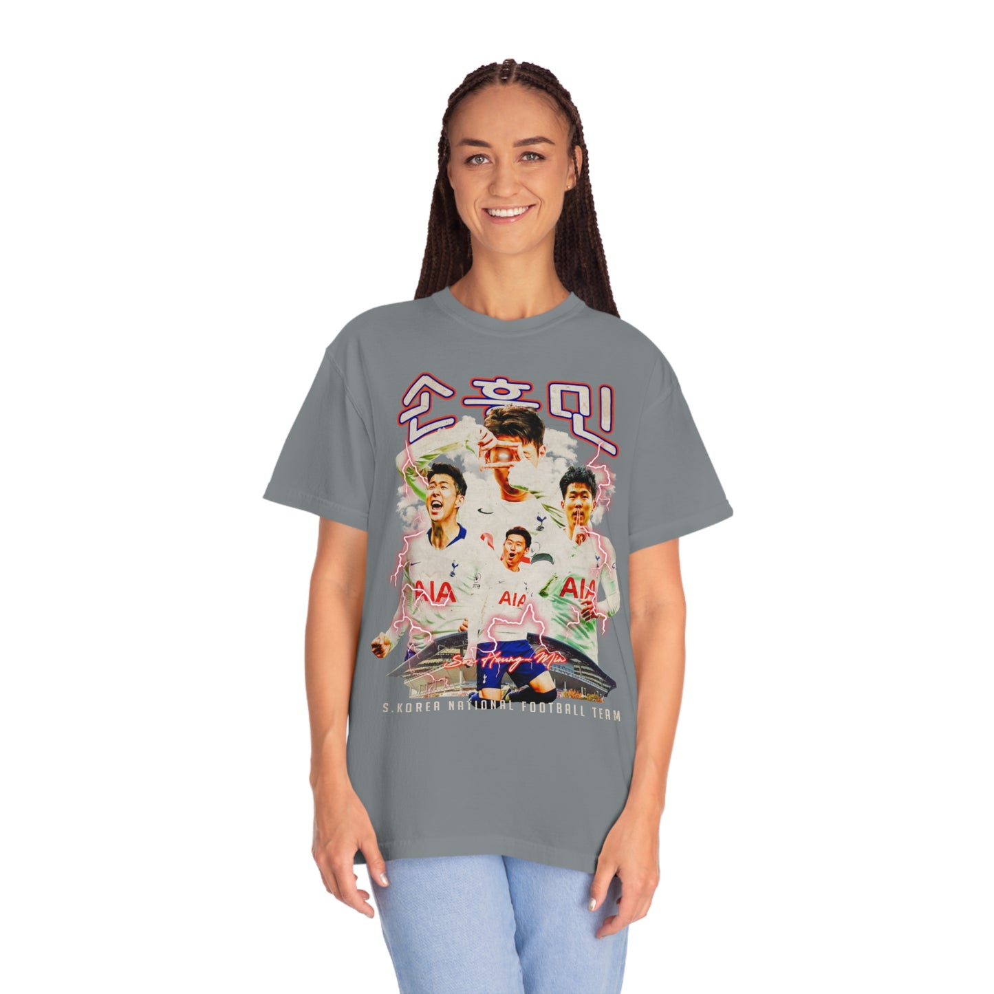 S.Korea Soccer Unisex Garment-Dyed T-shirt