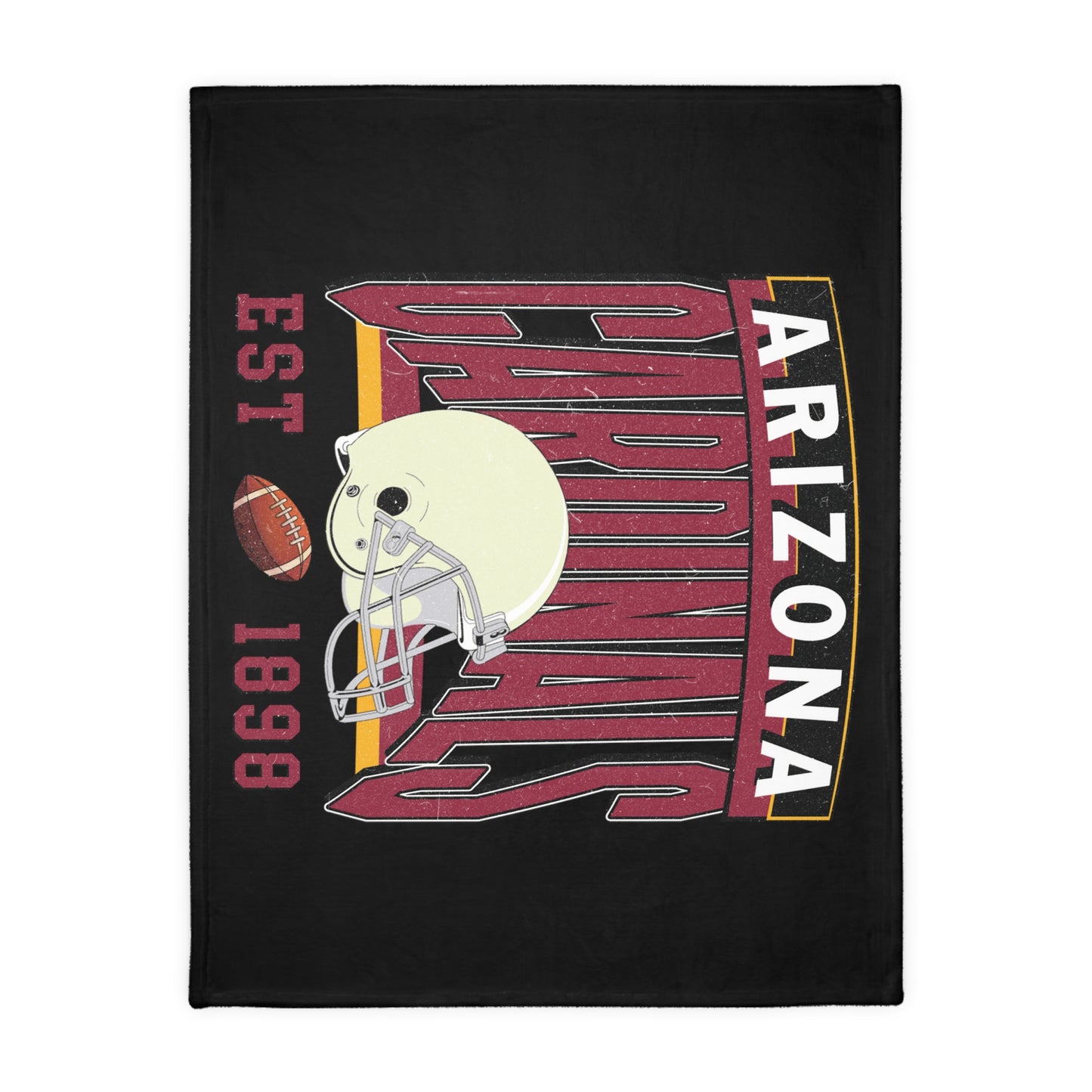Arizona Football Velveteen Minky Throw Blanket