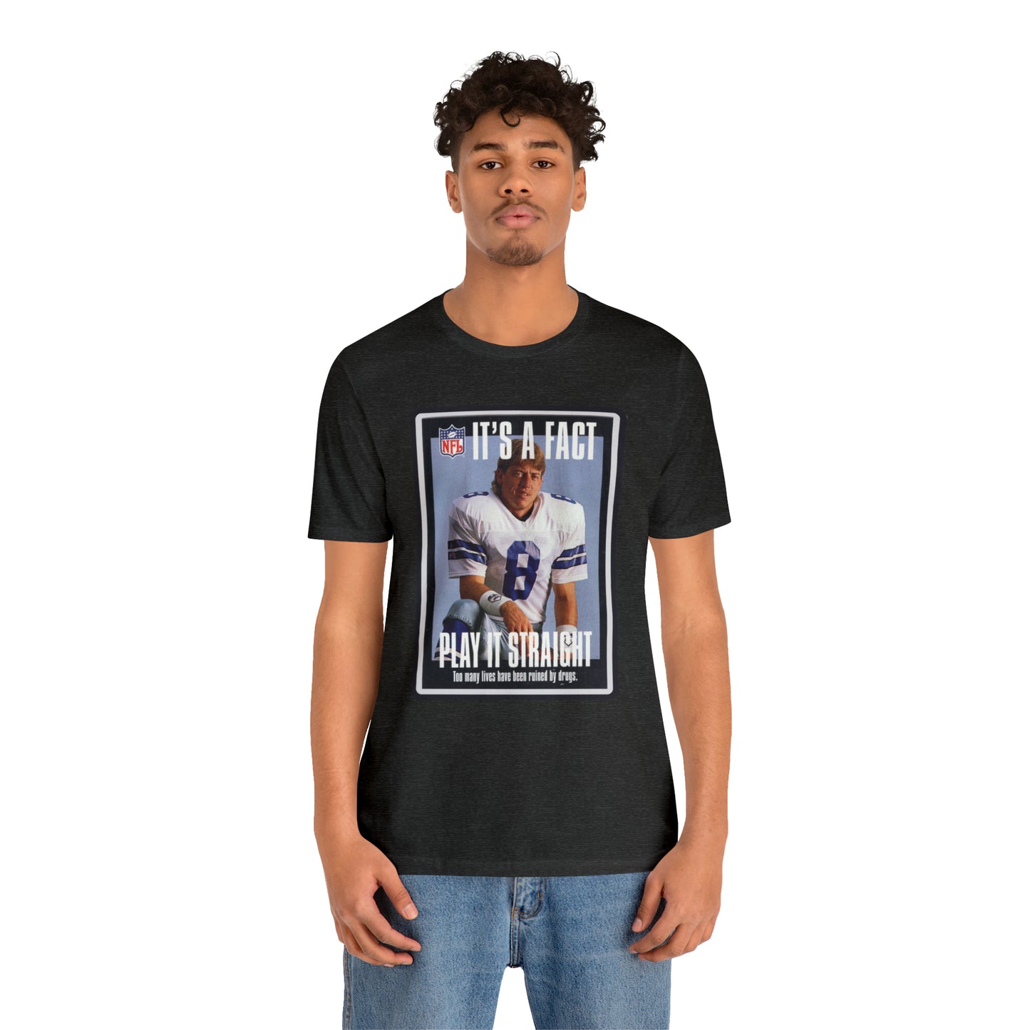 90s Throwback Dallas Cowboys Troy Aikman v2 Sports Illustrated Magazine Unisex Jersey Short Sleeve Tee