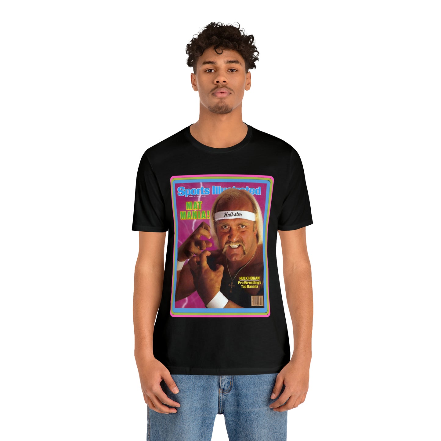 90s Throwback Hulk Hogan Sports Illustrated Magazine Unisex Jersey Short Sleeve Tee