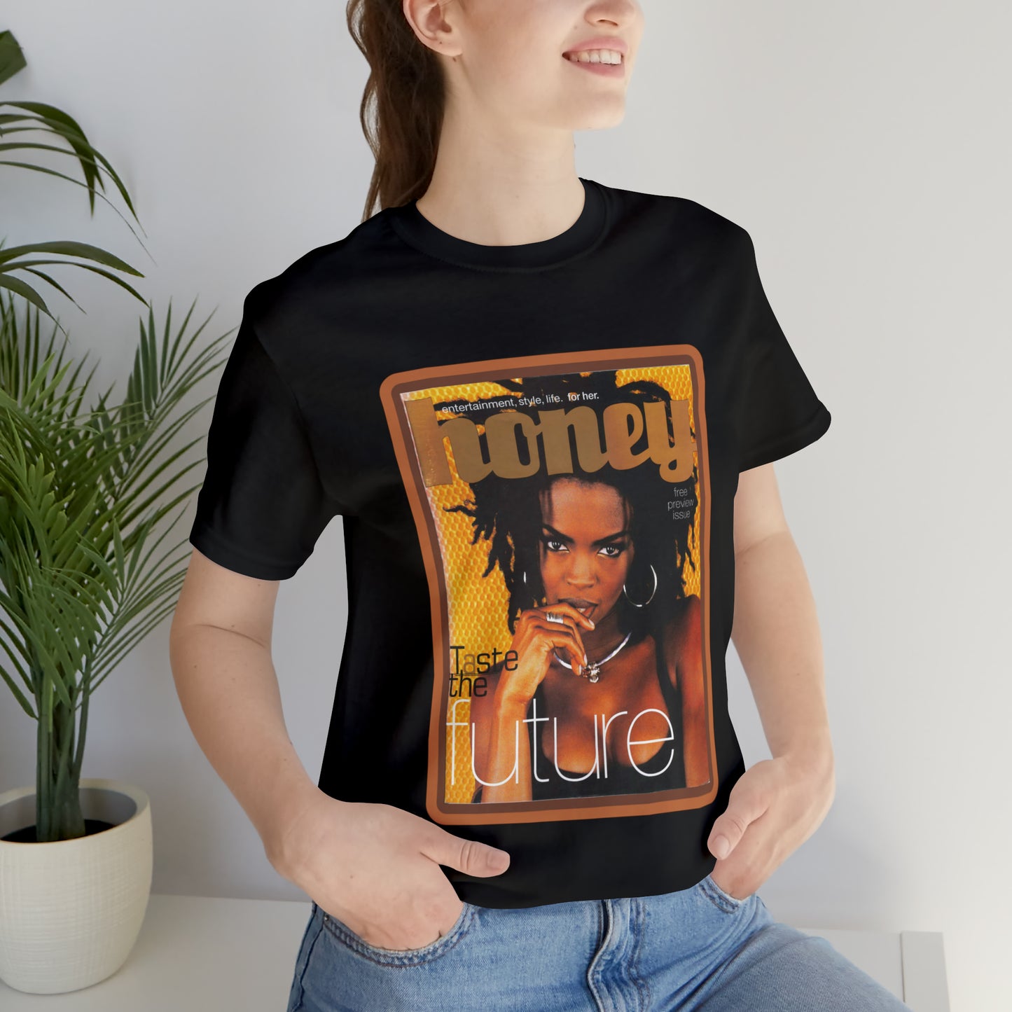 90s Throwback Lauryn Hill Vibe Magazine Unisex Jersey Short Sleeve Tee