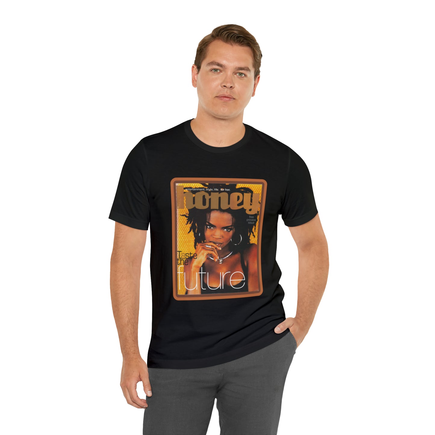 90s Throwback Lauryn Hill Vibe Magazine Unisex Jersey Short Sleeve Tee