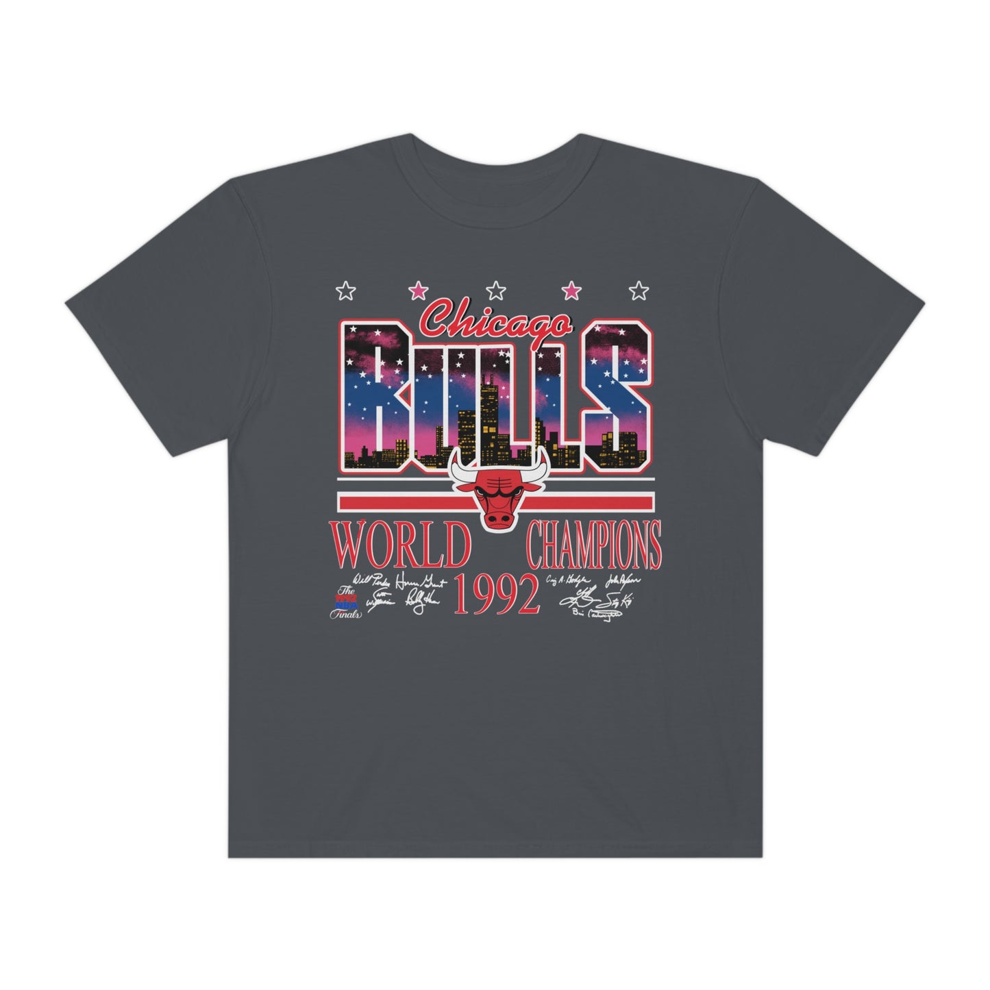 Throwback Chicago Bulls Basketball Unisex Garment-Dyed T-shirt