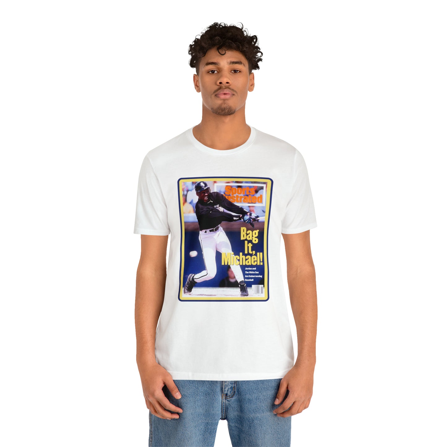 90s Throwback Michael Jordan Sports Illustrated Magazine Unisex Jersey Short Sleeve Tee