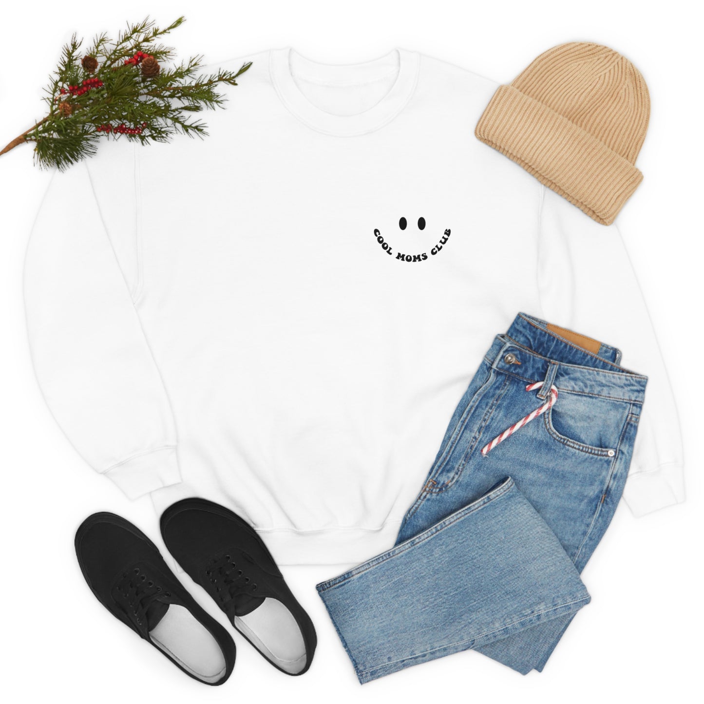 Cool Moms Club Unisex DryBlend® Crewneck Sweatshirt Front/Back Print