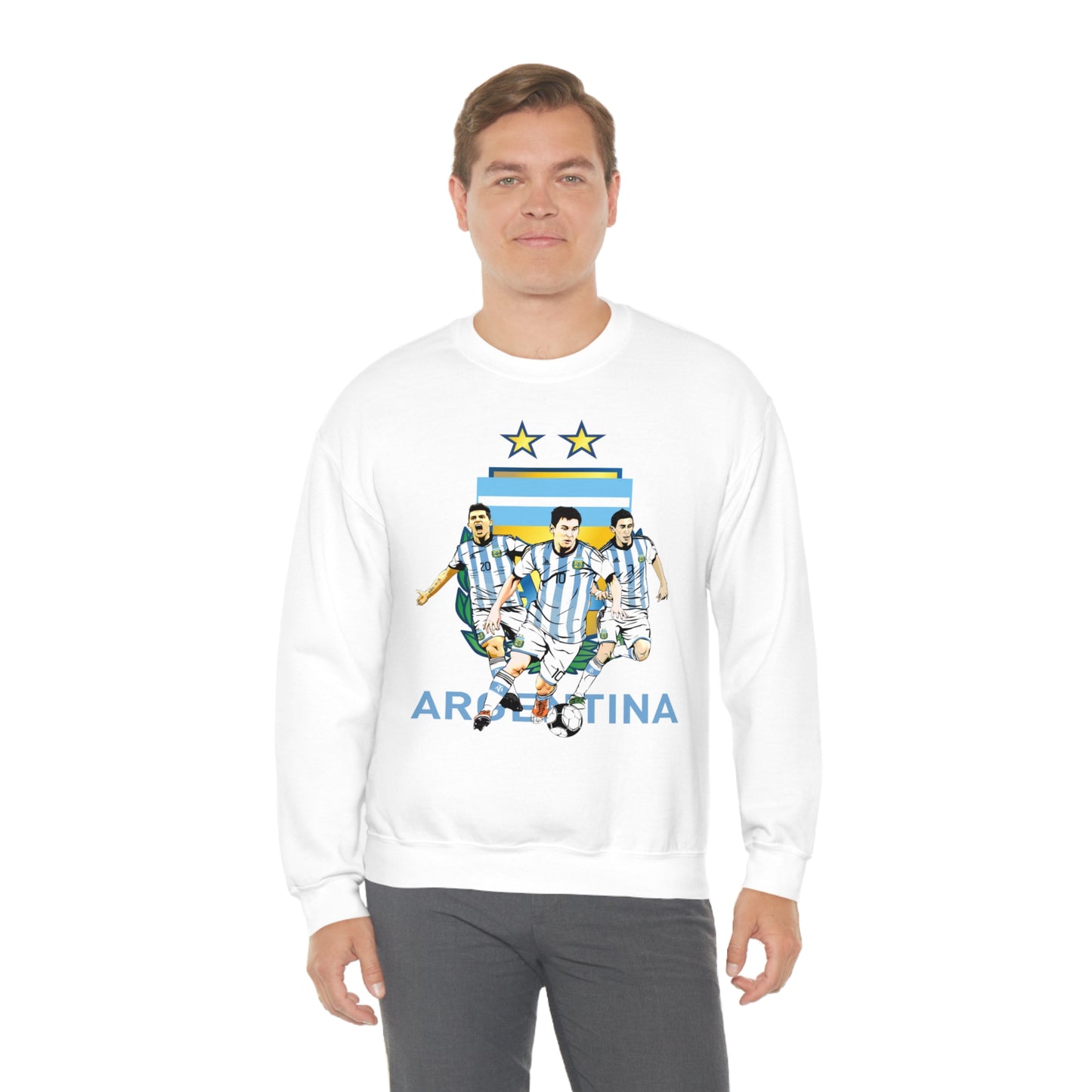 Argentina Soccer Unisex Heavy Blend Crewneck Sweatshirt