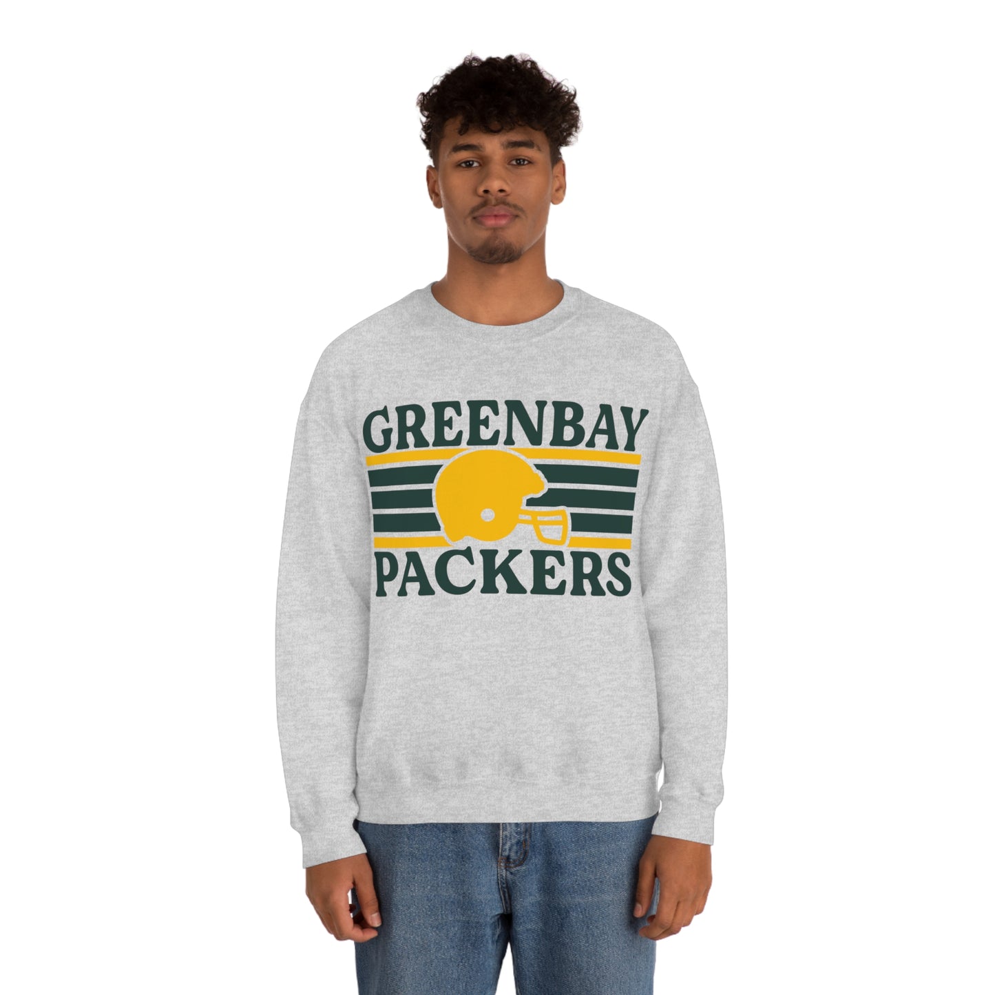 Retro Style Green Bay Football Unisex Heavy Blend Crewneck Sweatshirt
