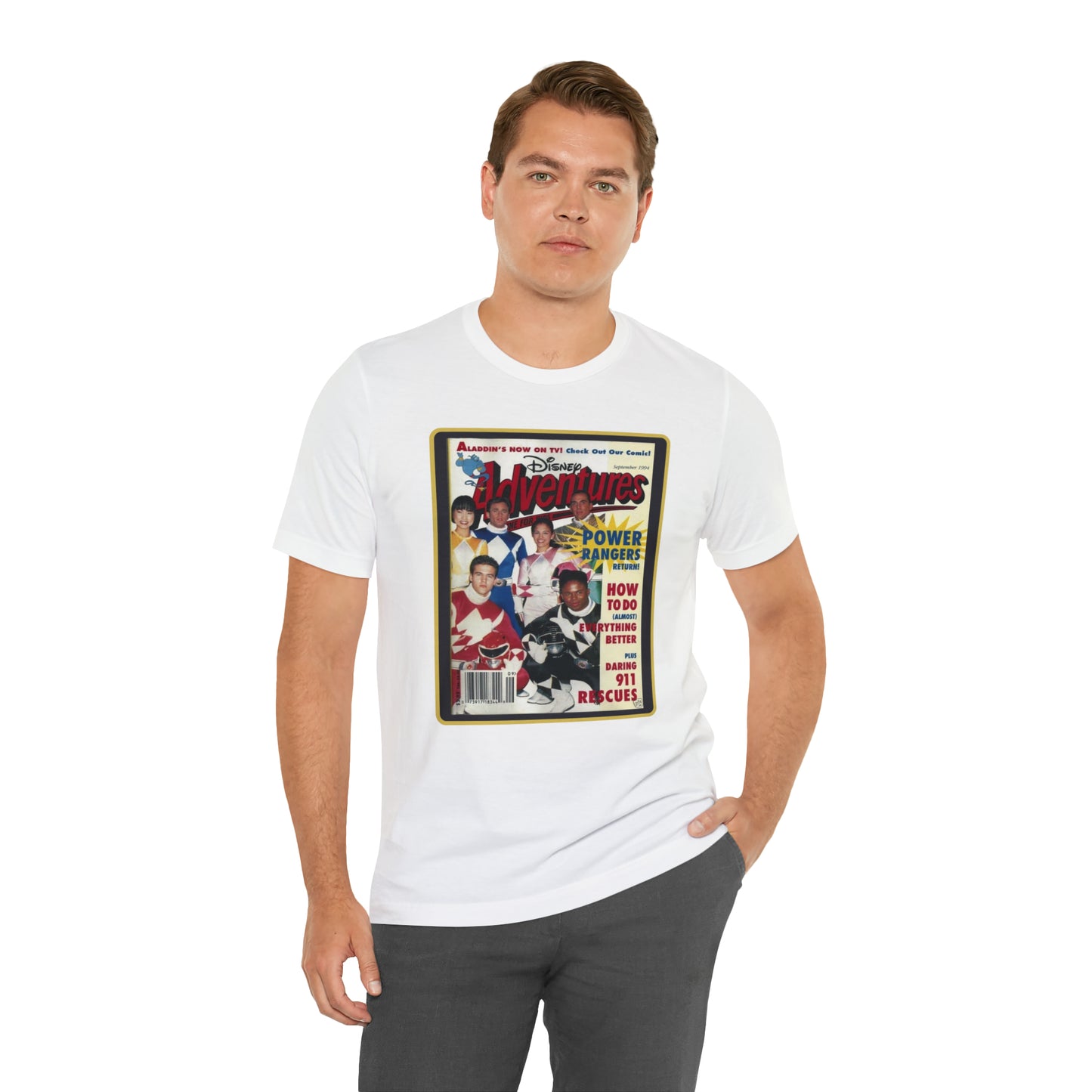 90s Throwback Power Rangers Unisex Jersey Short Sleeve Tee