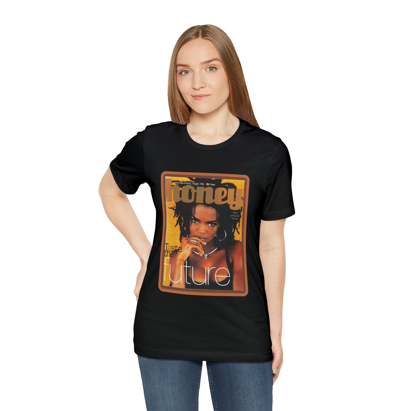 90s Throwback Lauryn Hill Vibe Magazine Unisex Jersey Short Sleeve Tee