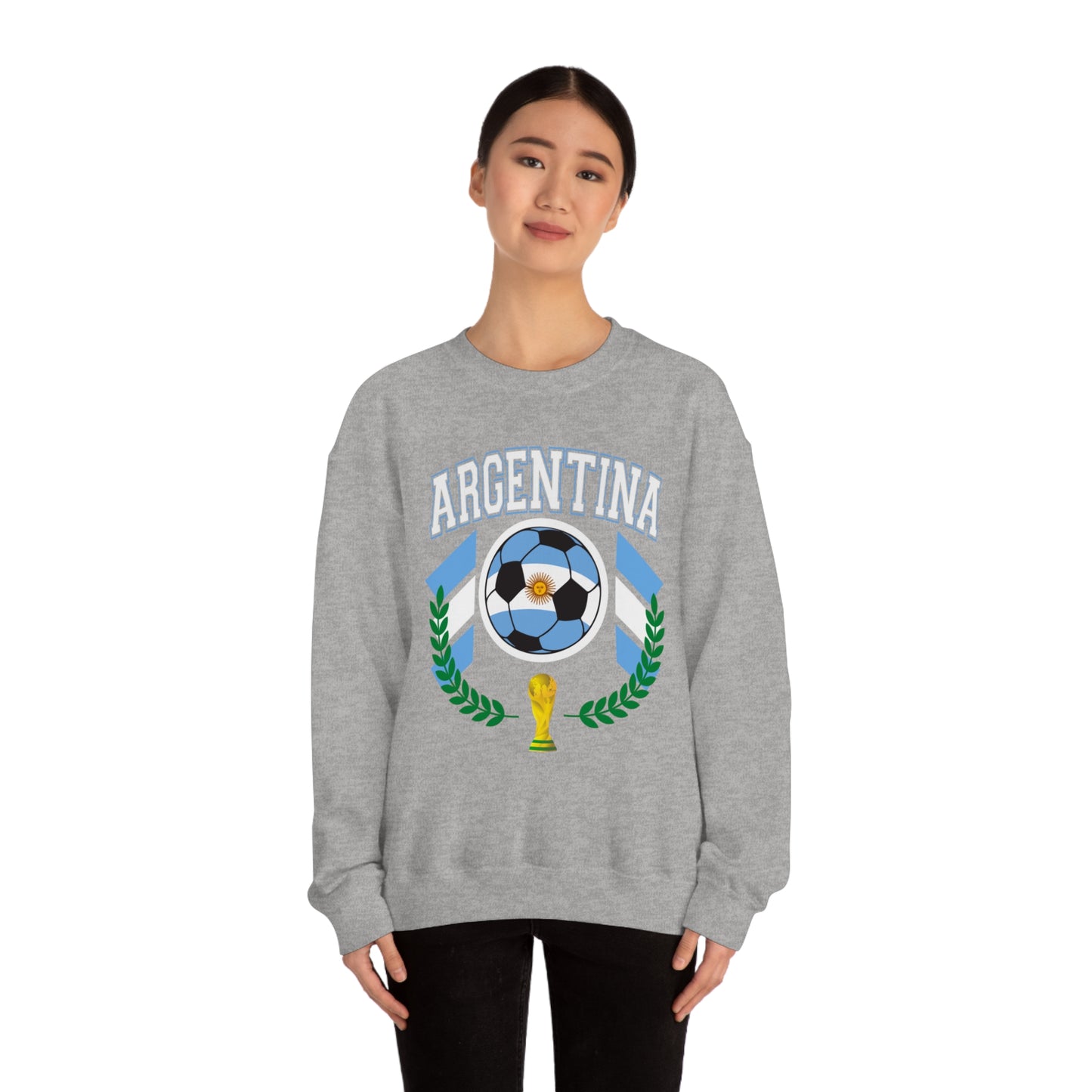 Argentina World Cup Soccer Unisex Heavy Blend Crewneck Sweatshirt