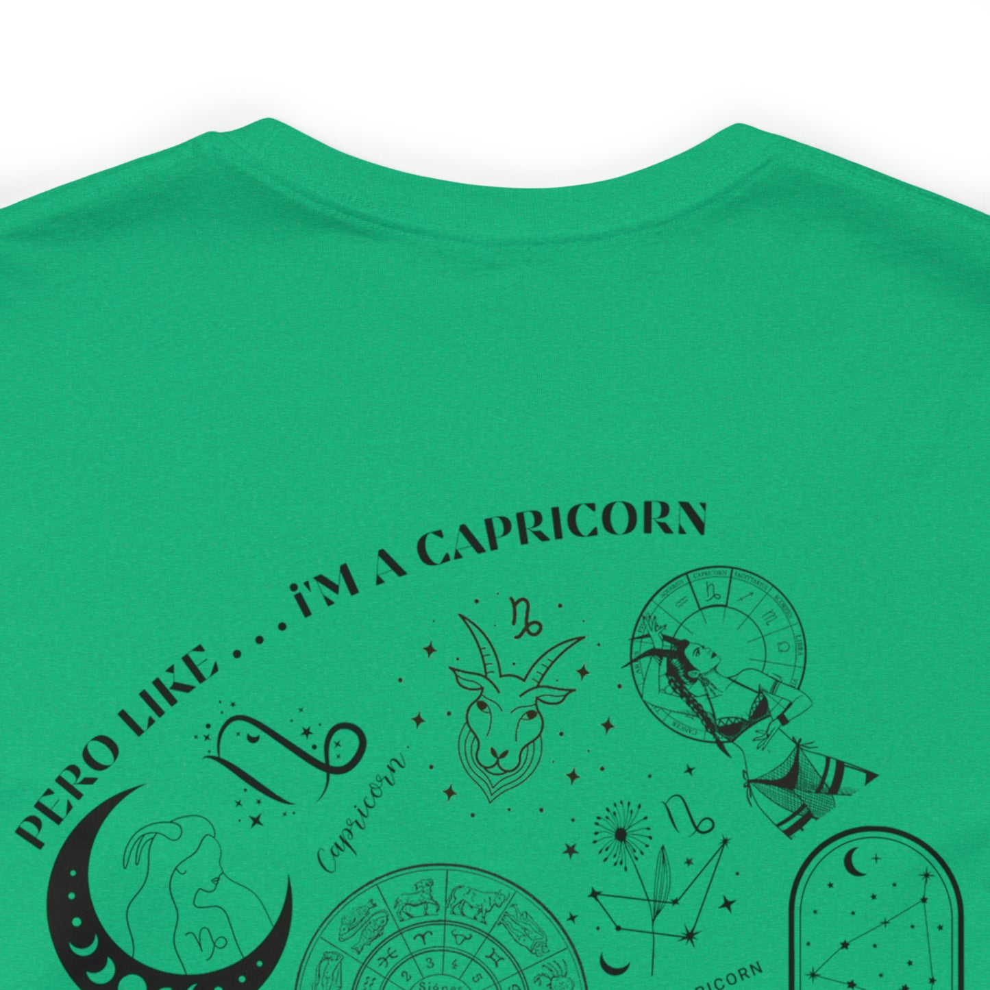 Zodiac Capricorn - Astrology Unisex Jersey Short Sleeve Tee Front/Back Print