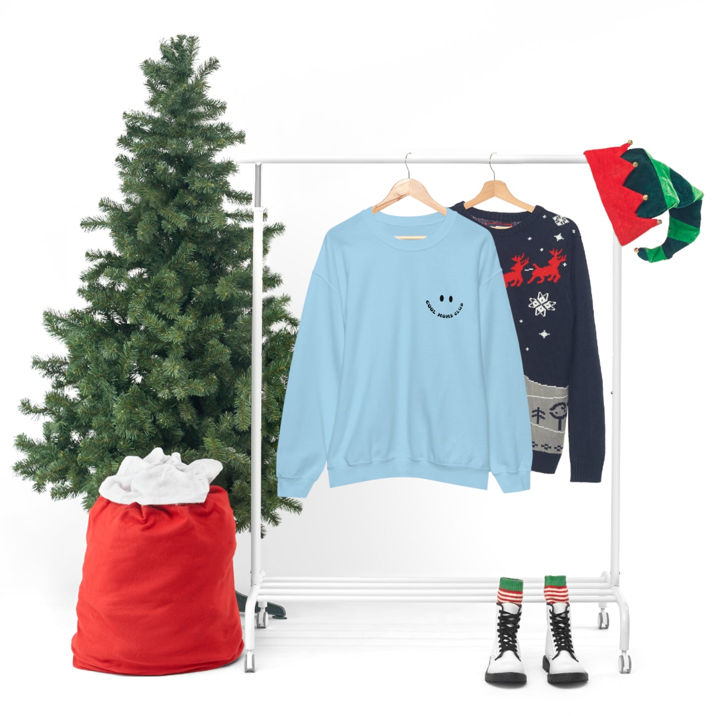 Cool Moms Club Unisex DryBlend® Crewneck Sweatshirt Front/Back Print