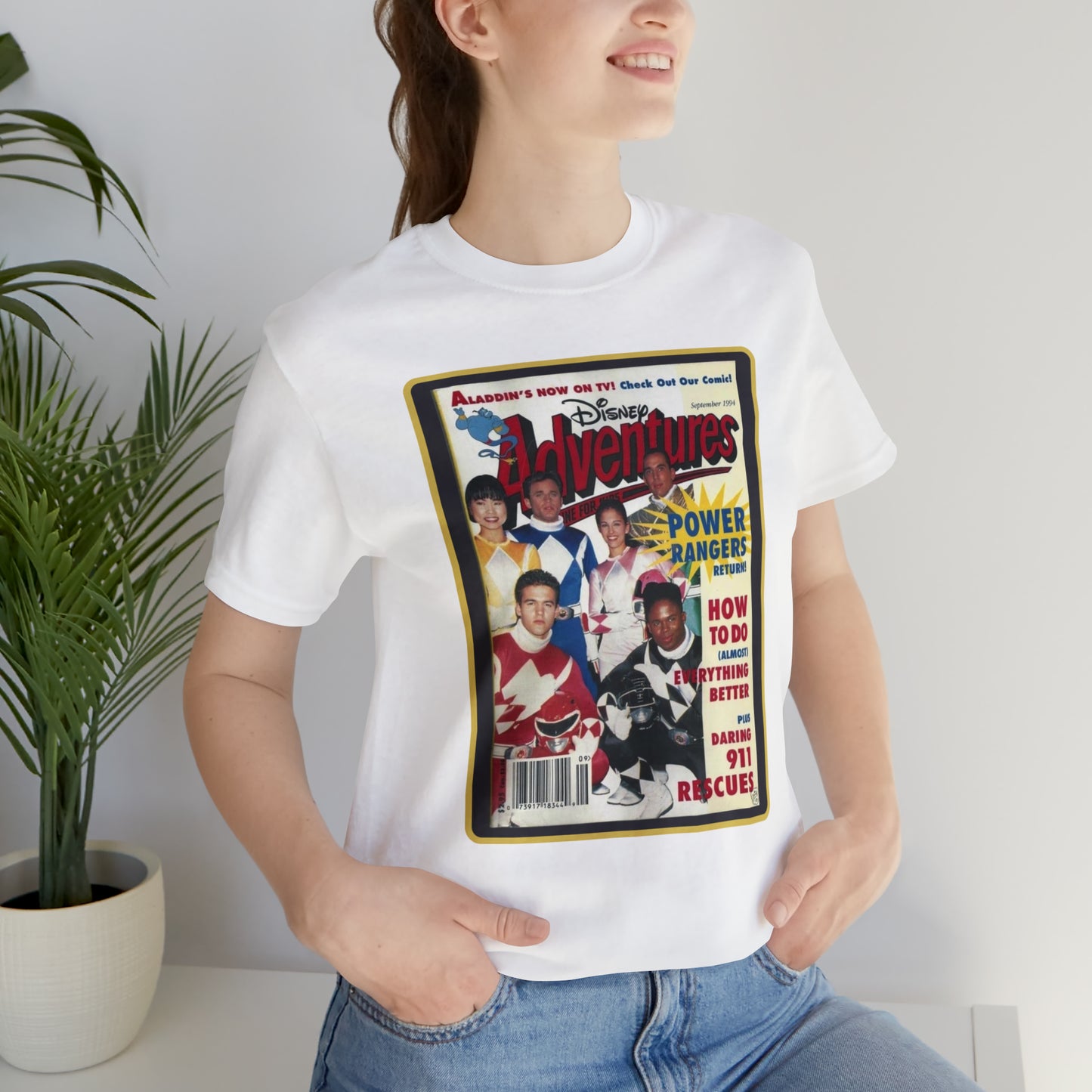 90s Throwback Power Rangers Unisex Jersey Short Sleeve Tee