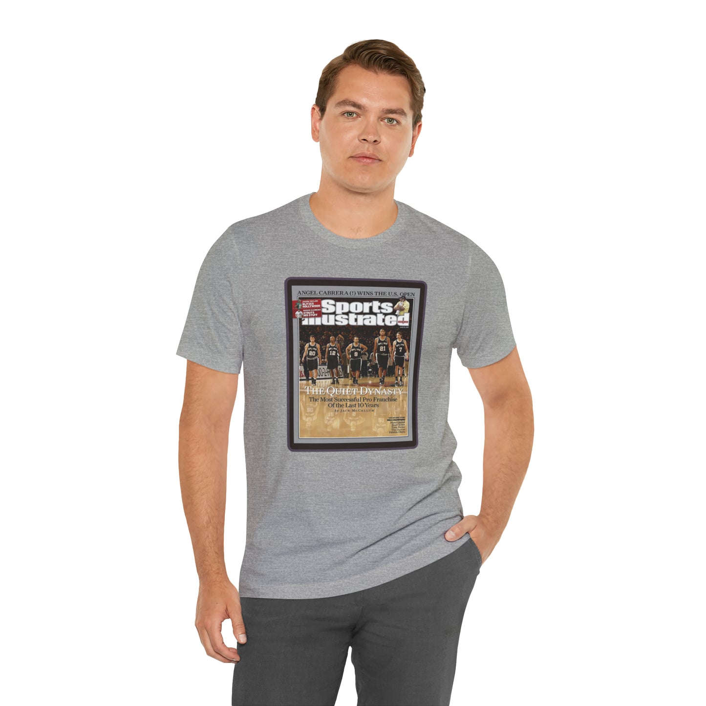 90s Throwback Spurs Basketball Sports Illustrated Unisex Jersey Short Sleeve Tee