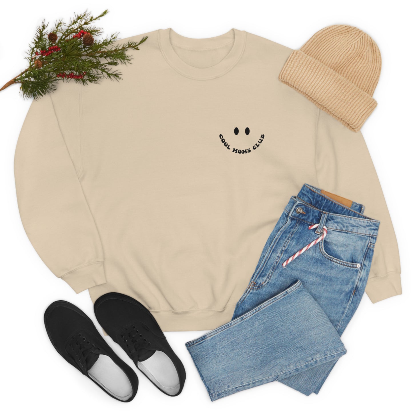 Cool Moms Club Unisex DryBlend® Crewneck Sweatshirt Front/Back Print