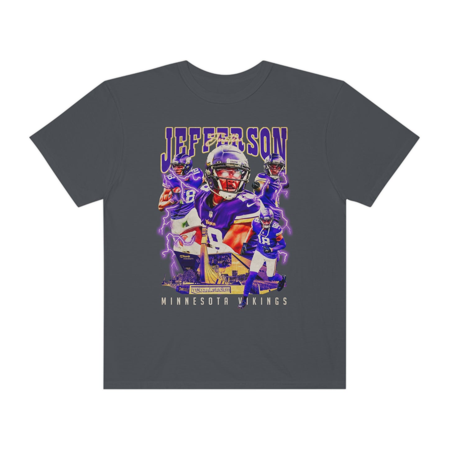 Jefferson Vikings Football Unisex Garment-Dyed T-shirt