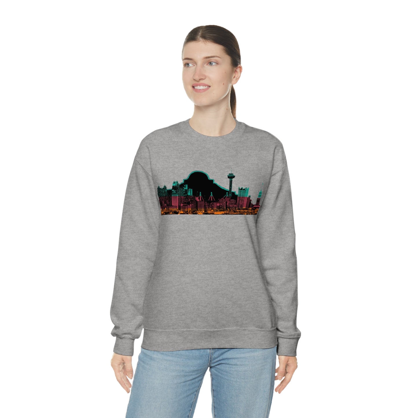 San Antonio Spurs Basketball Unisex Heavy Blend Crewneck Sweatshirt