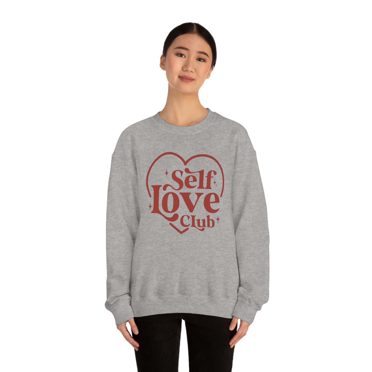 Self Love Club Valentines Day Unisex Heavy Blend Crewneck Sweatshirt