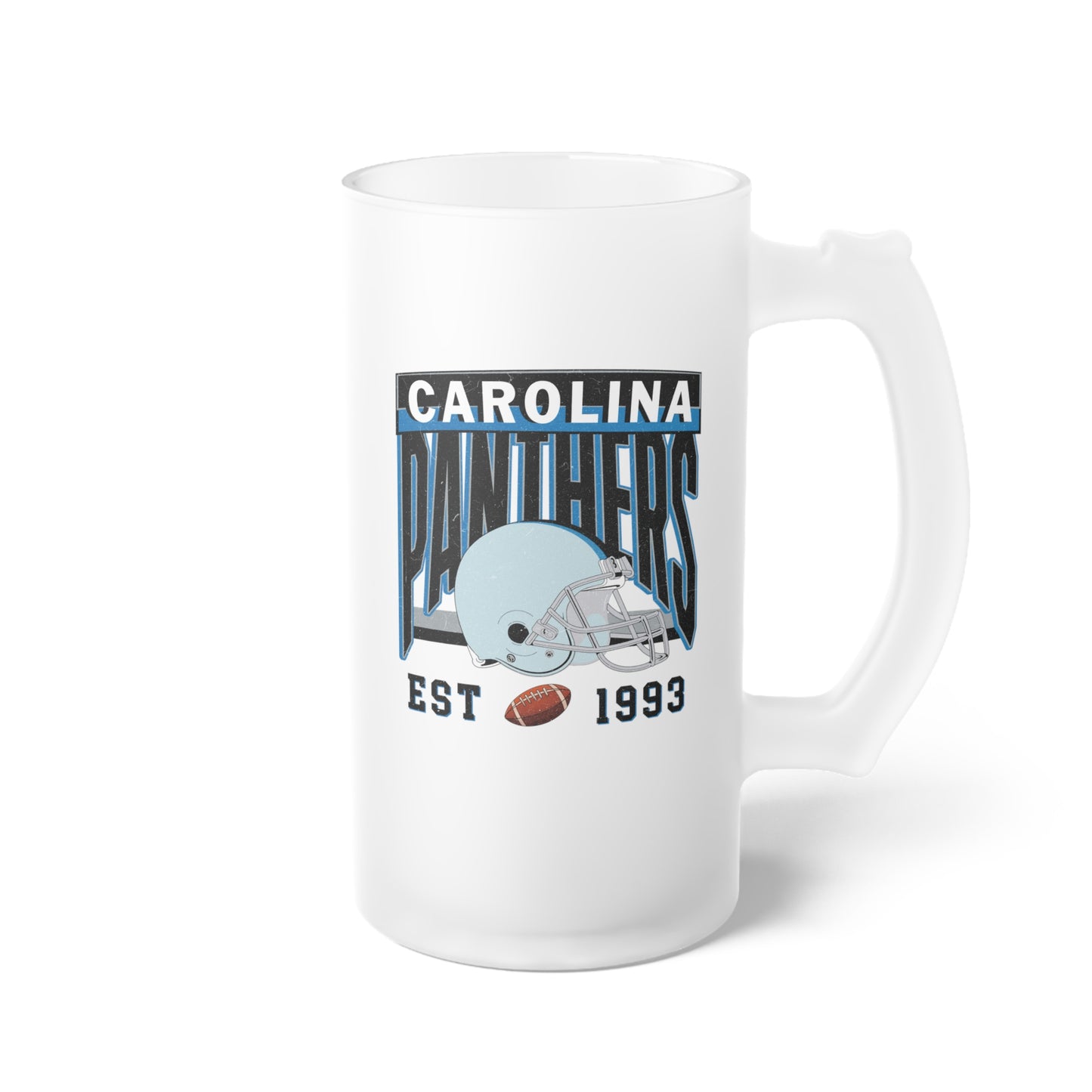 Carolina Football Frosted Glass Beer Mug