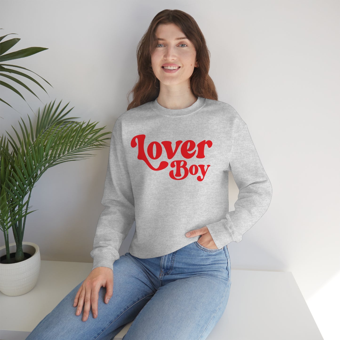 Lover Boy Valentines Day Unisex Heavy Blend Crewneck Sweatshirt