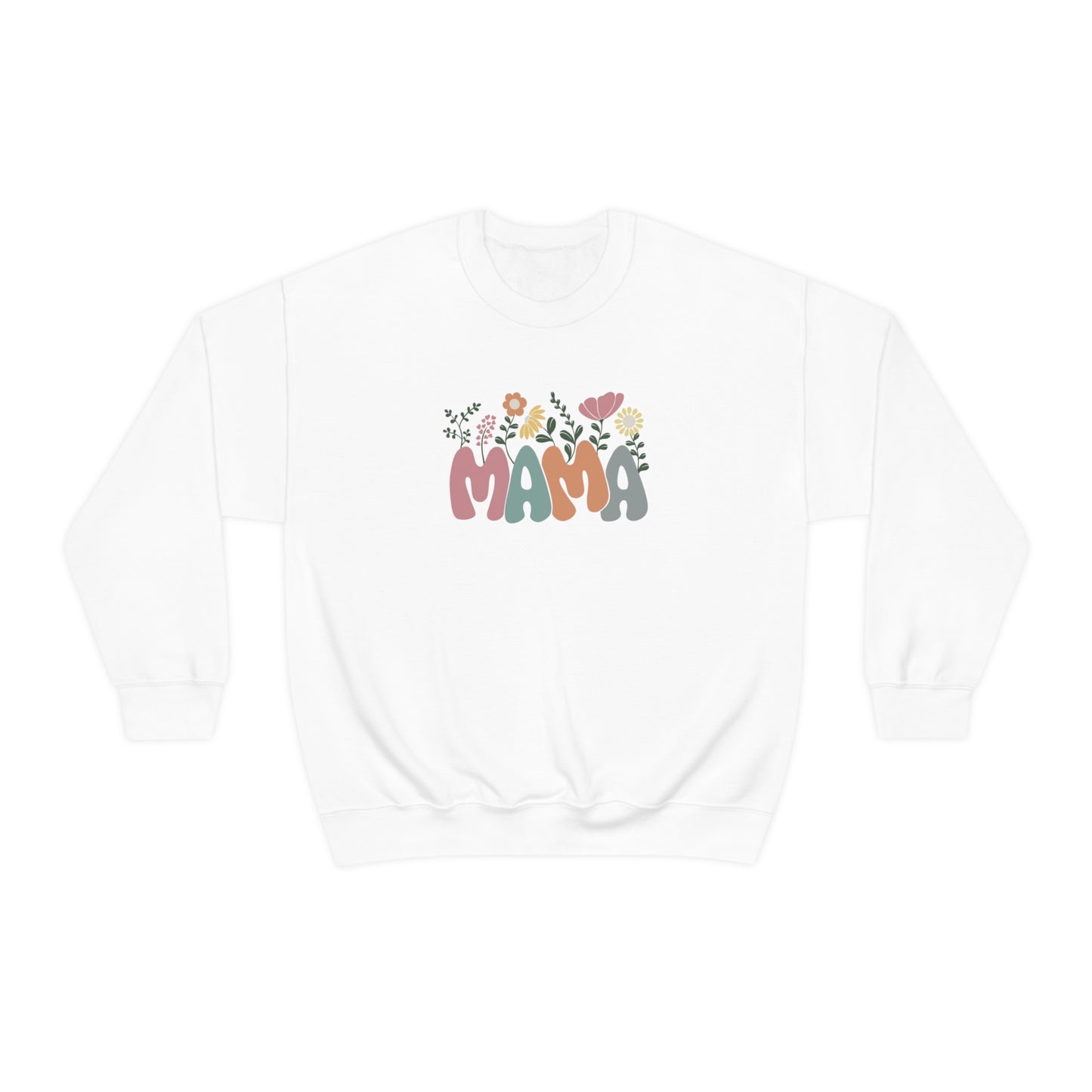 Mama Floral Unisex DryBlend® Crewneck Sweatshirt