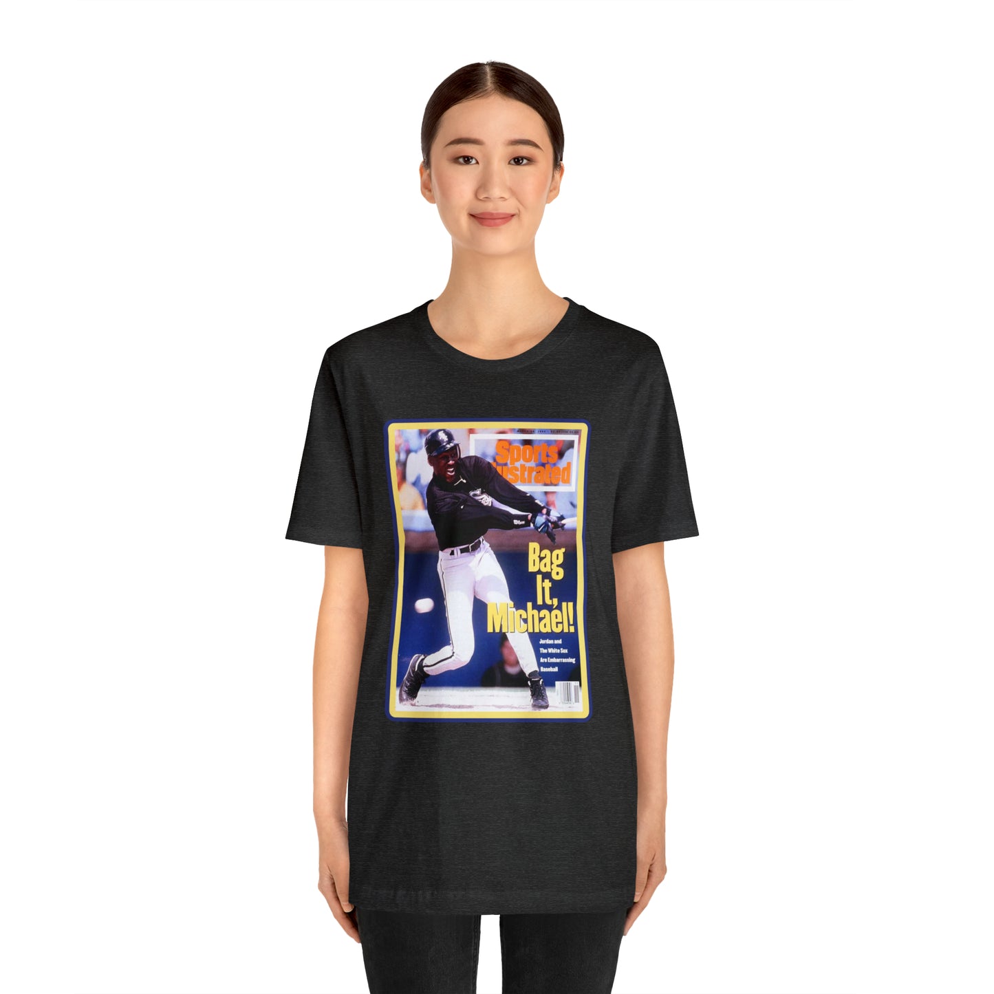 90s Throwback Michael Jordan Sports Illustrated Magazine Unisex Jersey Short Sleeve Tee