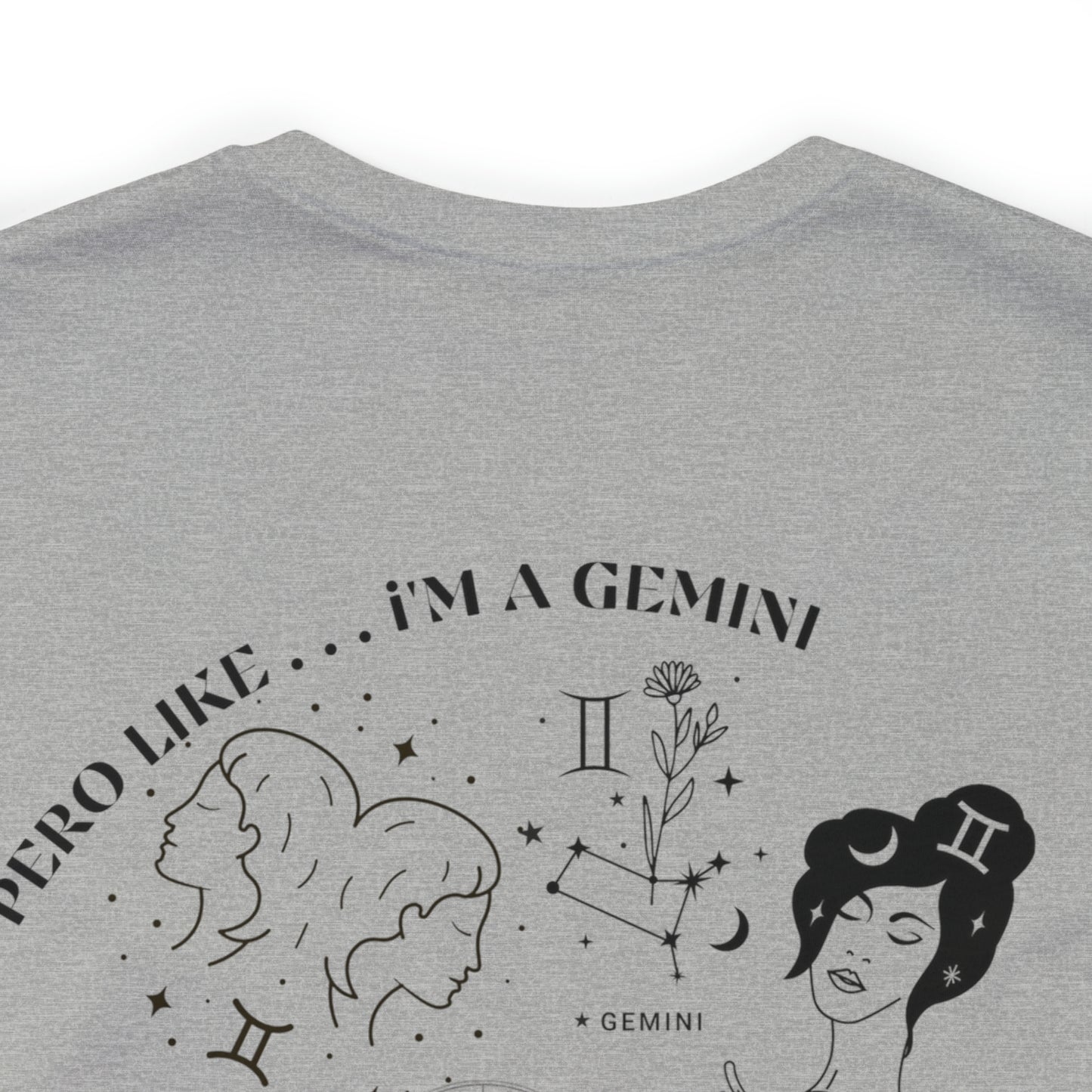 Zodiac Gemini - Astrology Unisex Jersey Short Sleeve Tee Front/Back Print